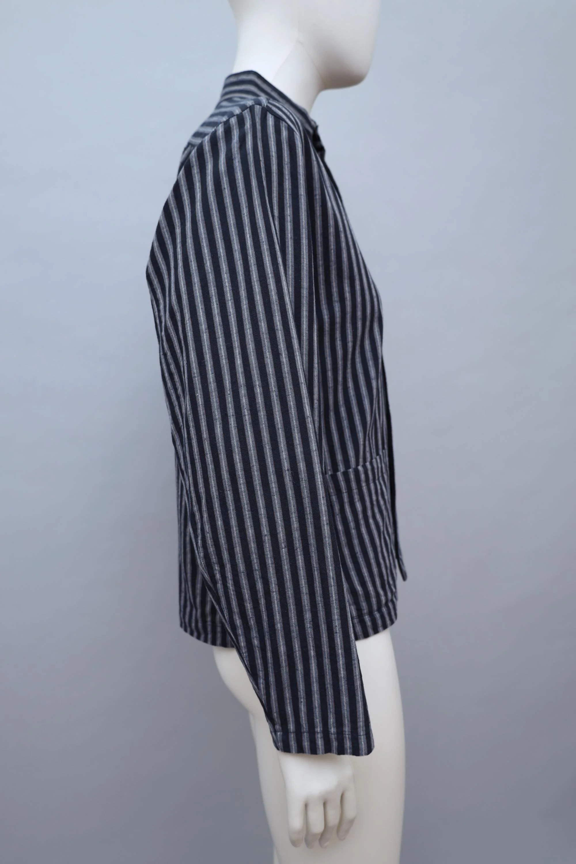 early 1980s Kenzo indigo blue striped blouse