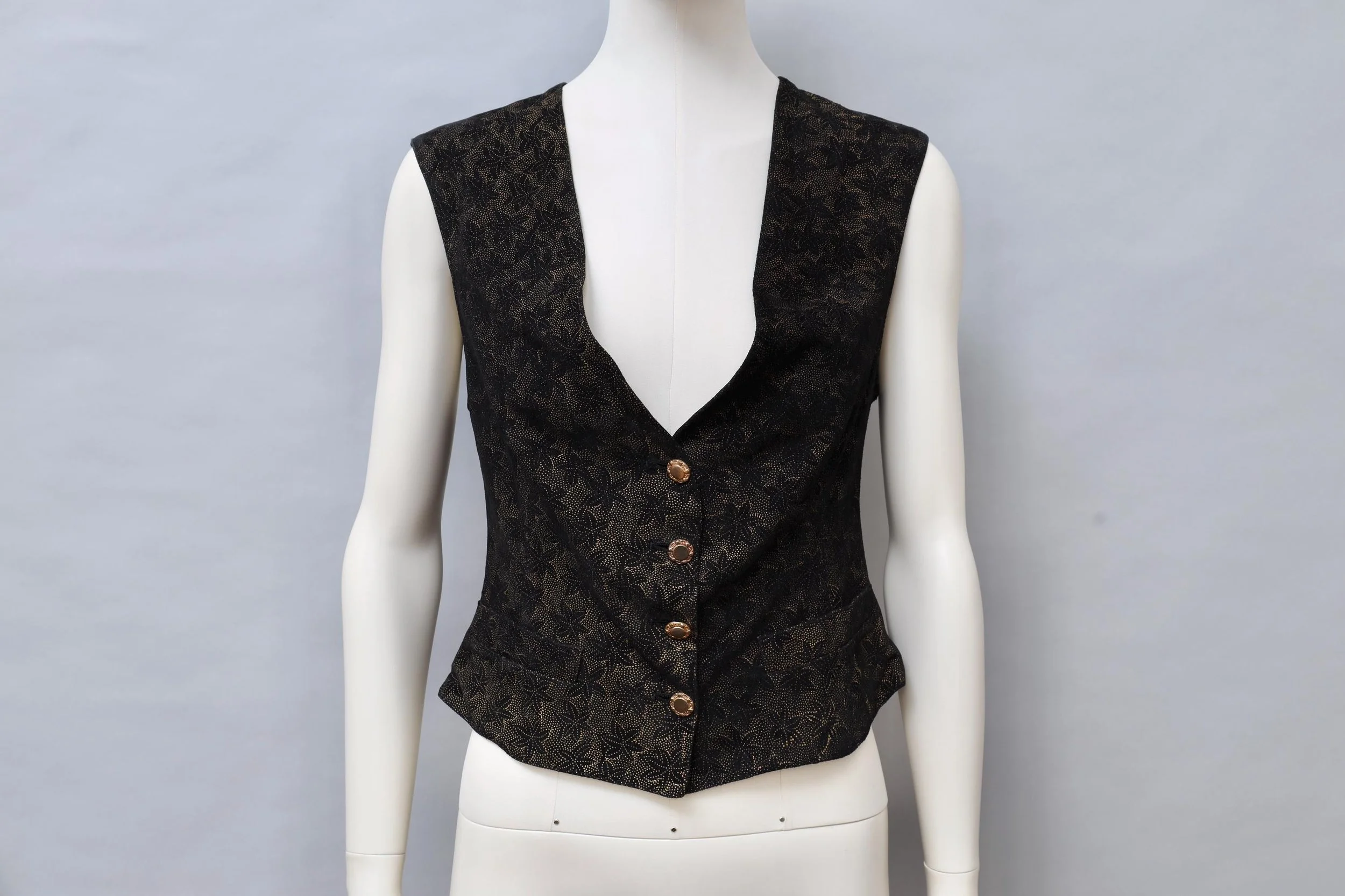 1980s Jean Paul Gaultier pour Ghezzi starfish suede waistcoat
