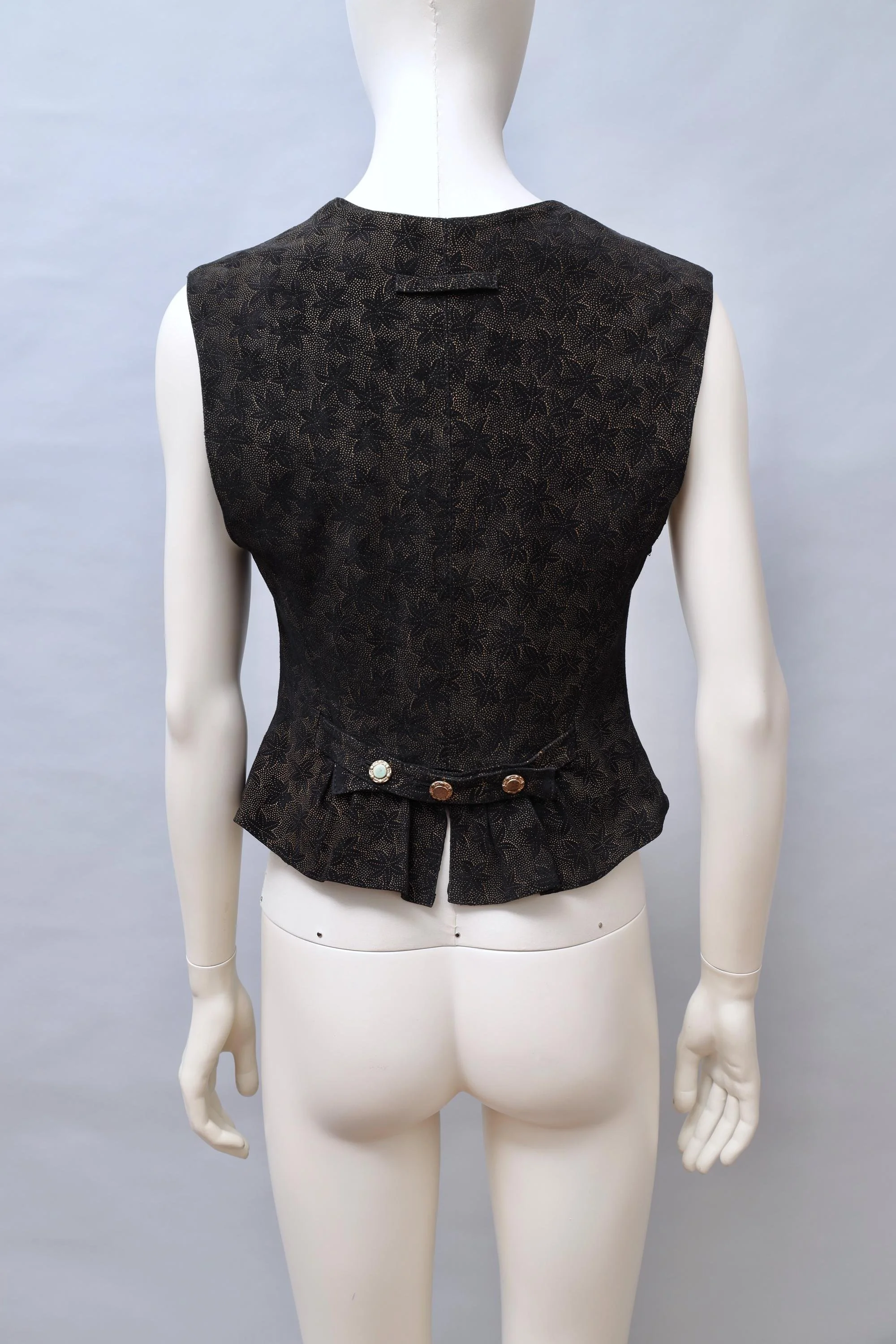 1980s Jean Paul Gaultier pour Ghezzi starfish suede waistcoat