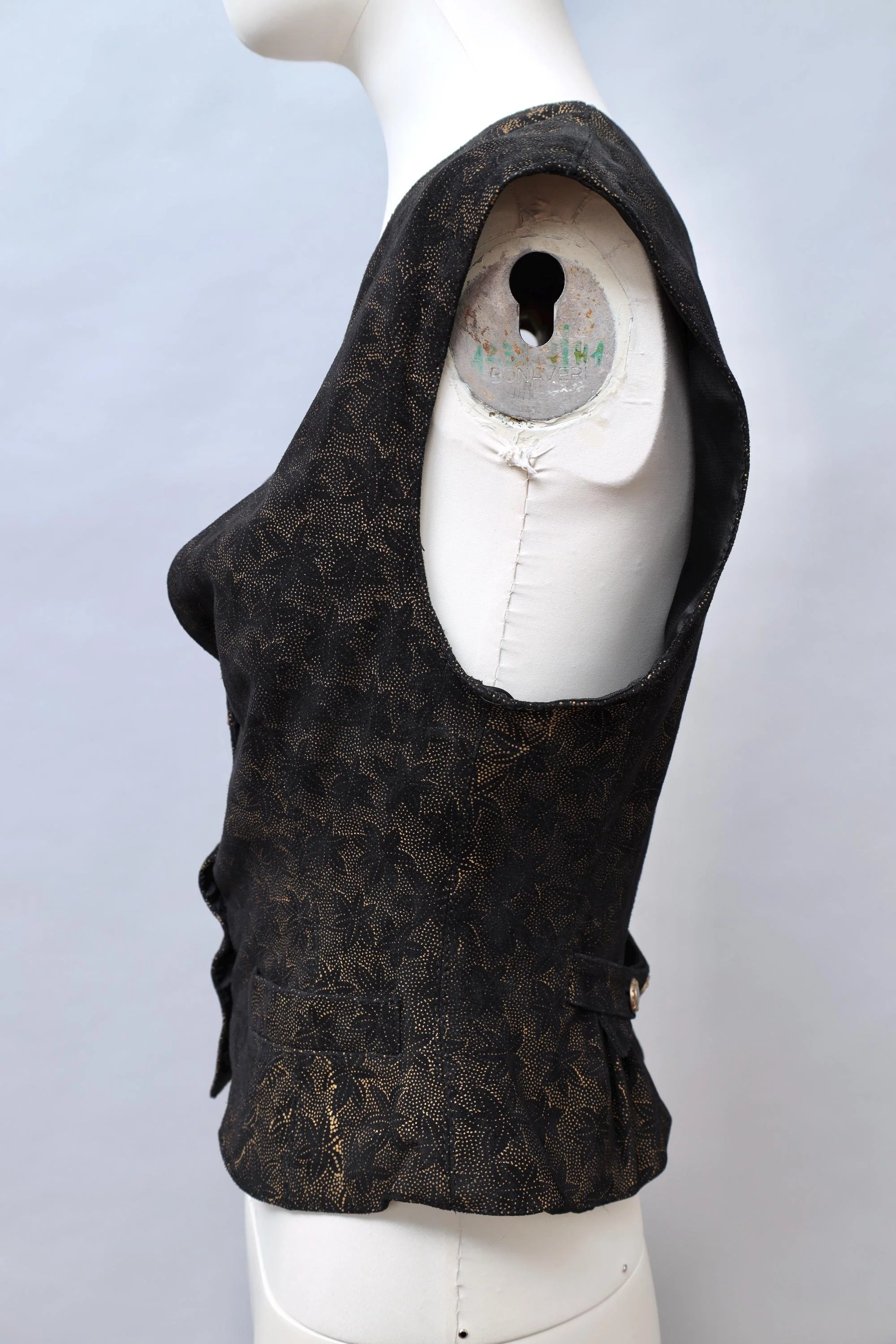1980s Jean Paul Gaultier pour Ghezzi starfish suede waistcoat