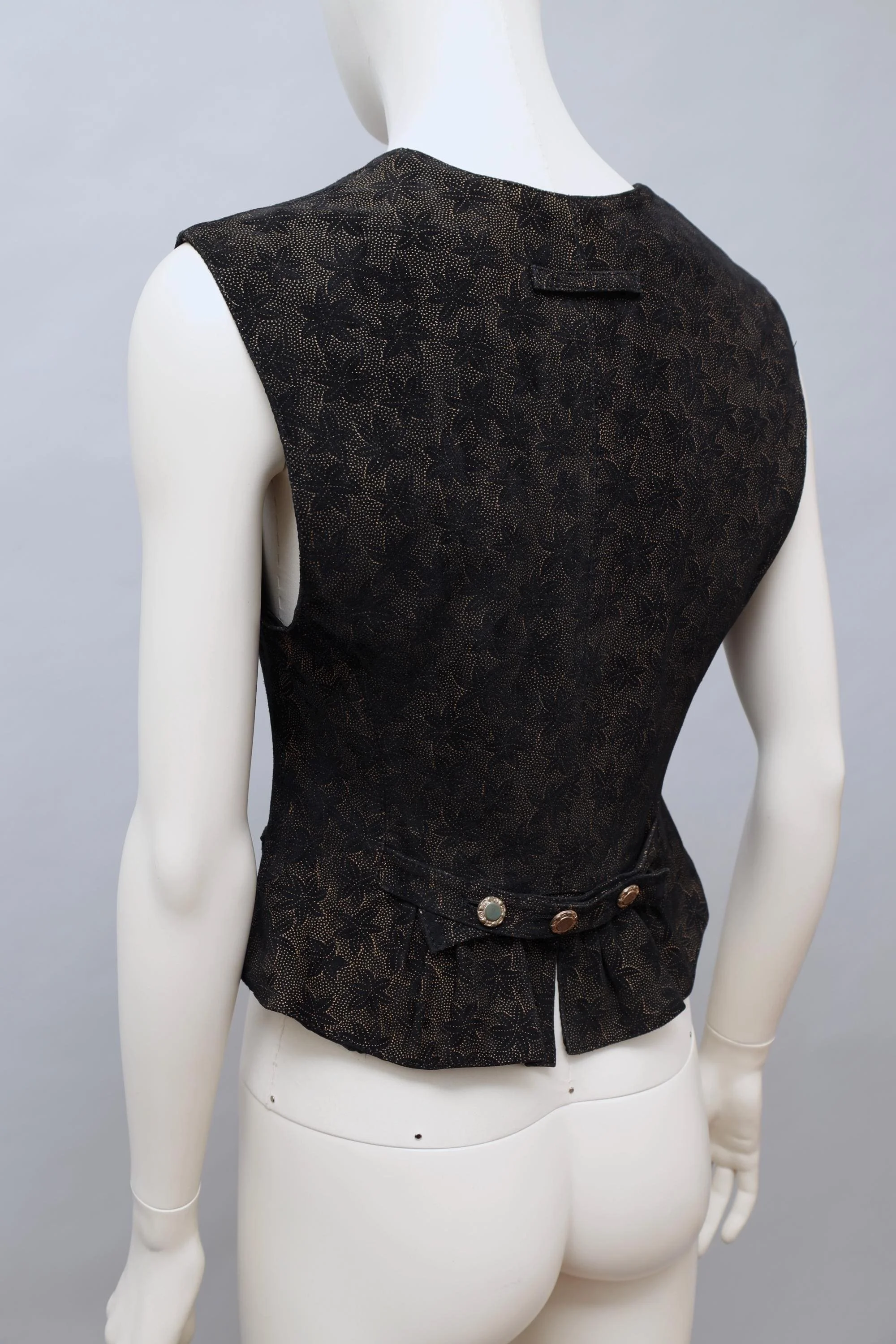 1980s Jean Paul Gaultier pour Ghezzi starfish suede waistcoat