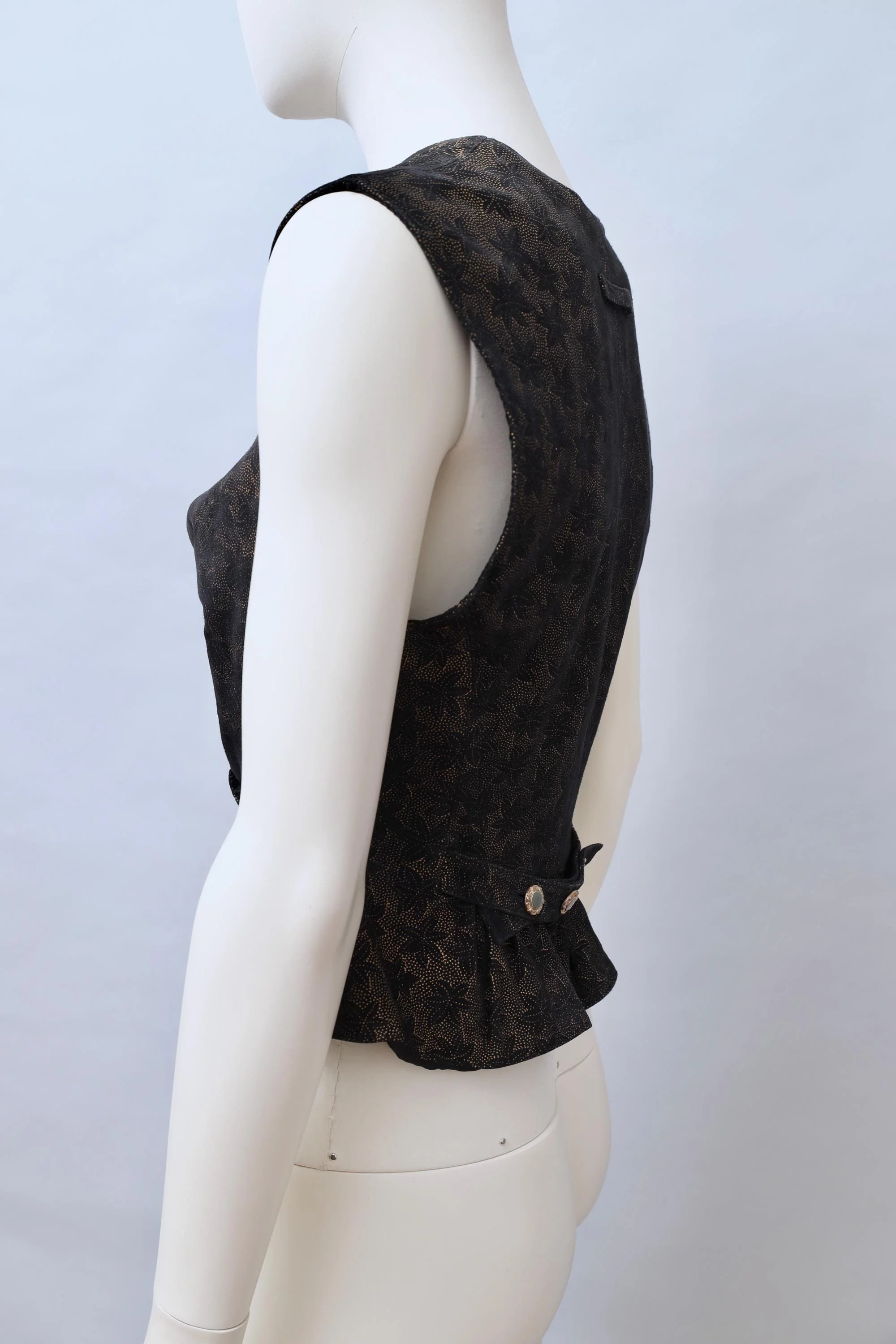 1980s Jean Paul Gaultier pour Ghezzi starfish suede waistcoat