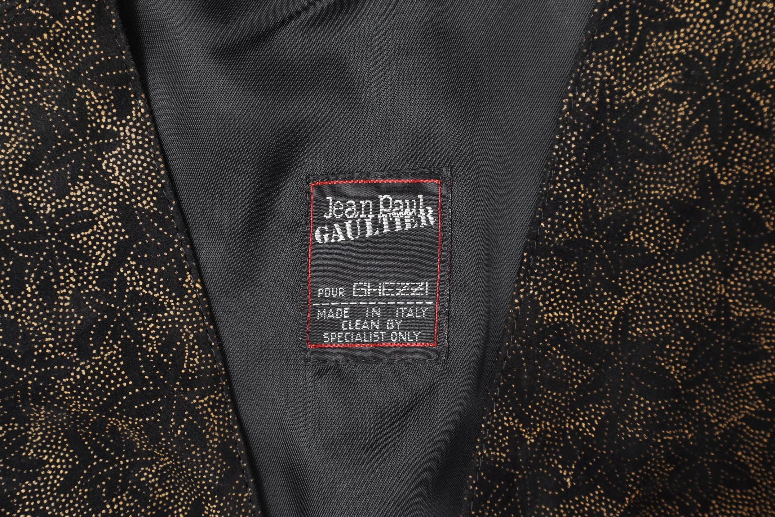 1980s Jean Paul Gaultier pour Ghezzi label tag