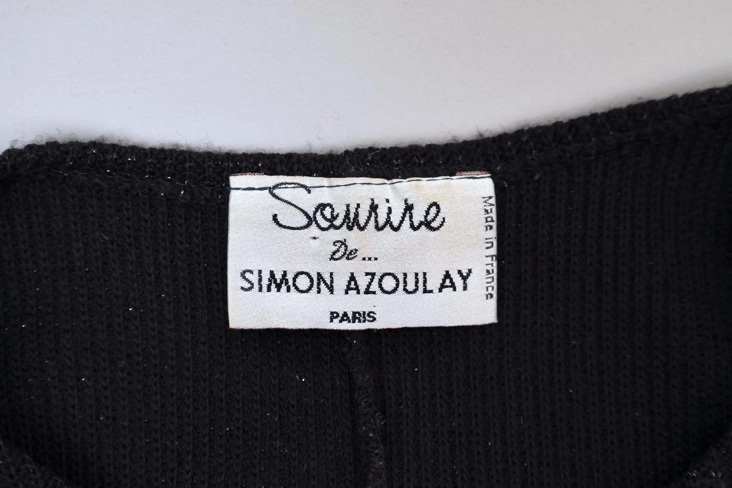 1990s Sourire de Simon Azoulay label tag