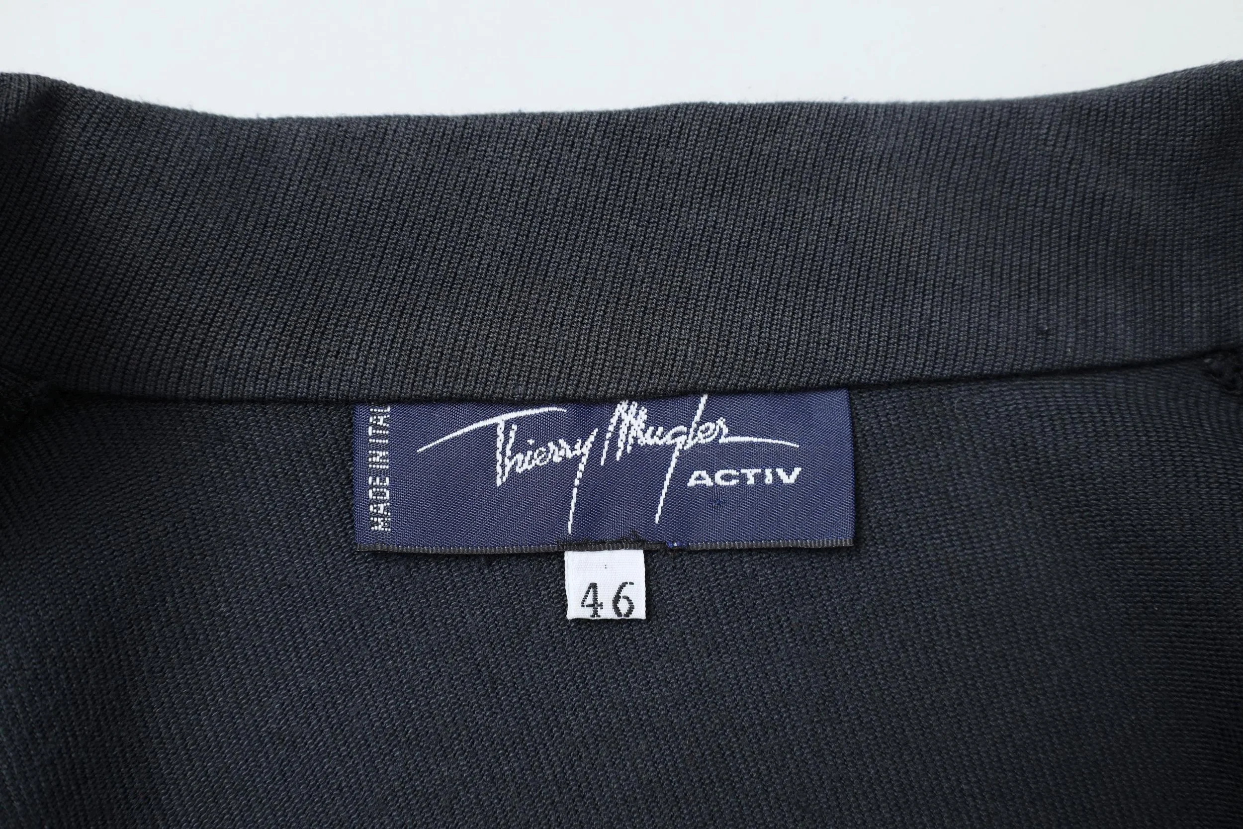 late 1980s / early 1990s Thierry Mugler Activ label tag