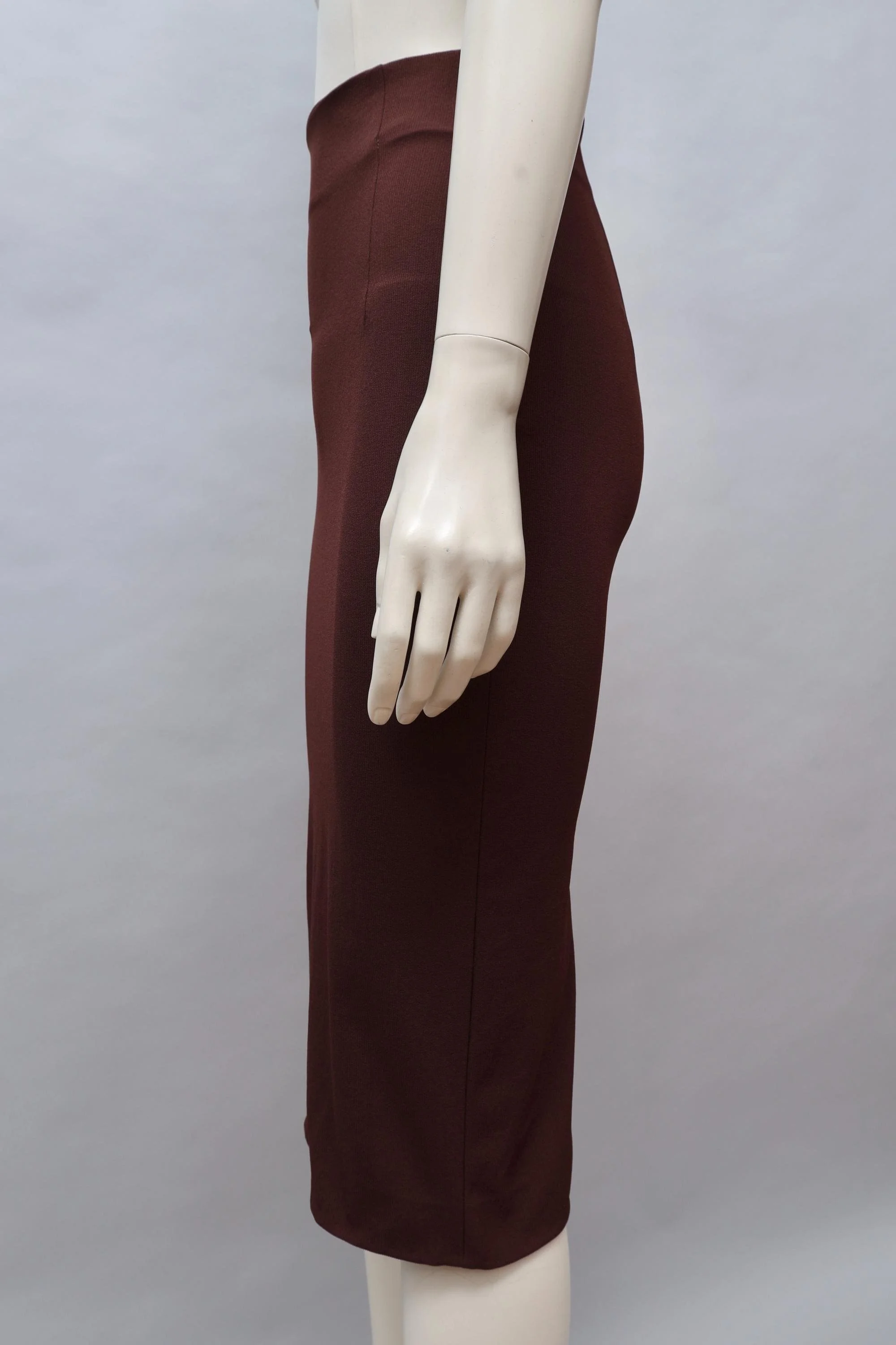 1990s Romeo Gigli G Gigli maroon ultra high waisted skirt