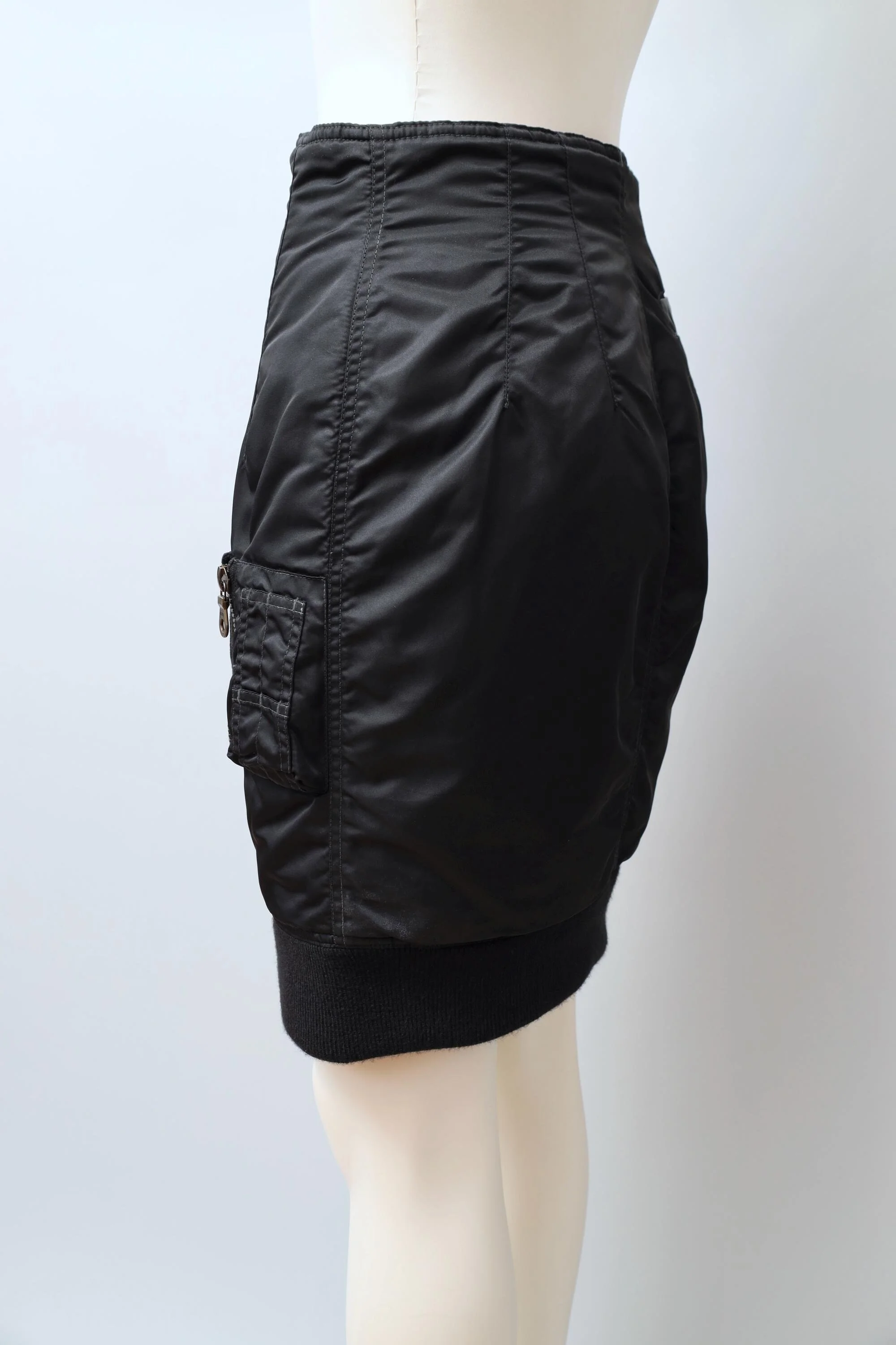 F/W 1988 Junior Gaultier black MA-1 bomber skirt