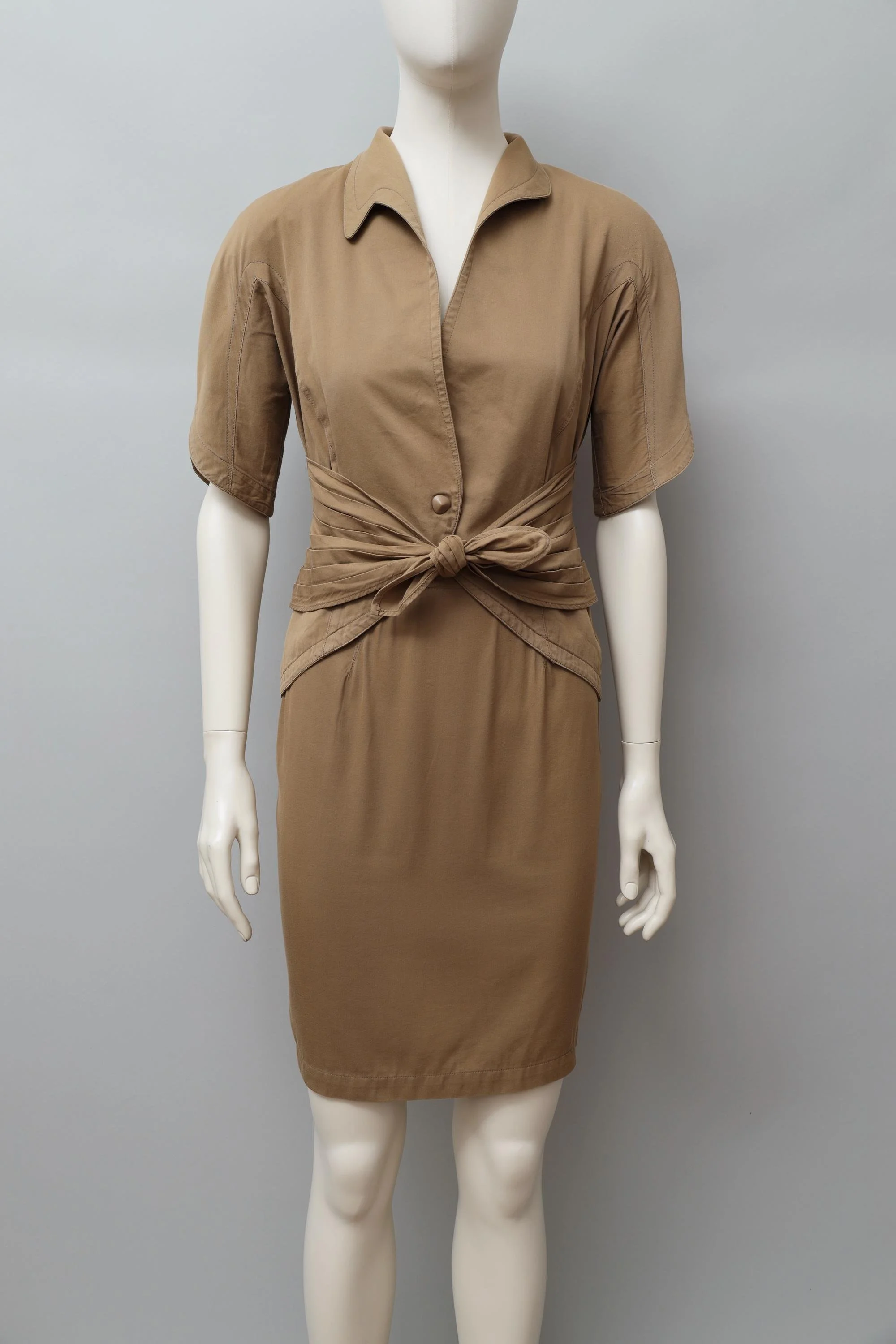 late 1980s / early 1990s Thierry Mugler Activ khaki ensemble