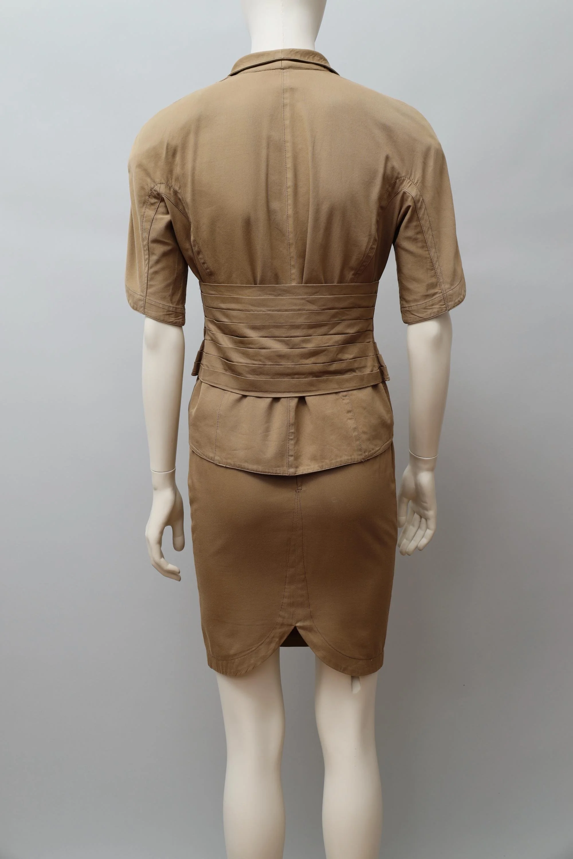 late 1980s / early 1990s Thierry Mugler Activ khaki ensemble