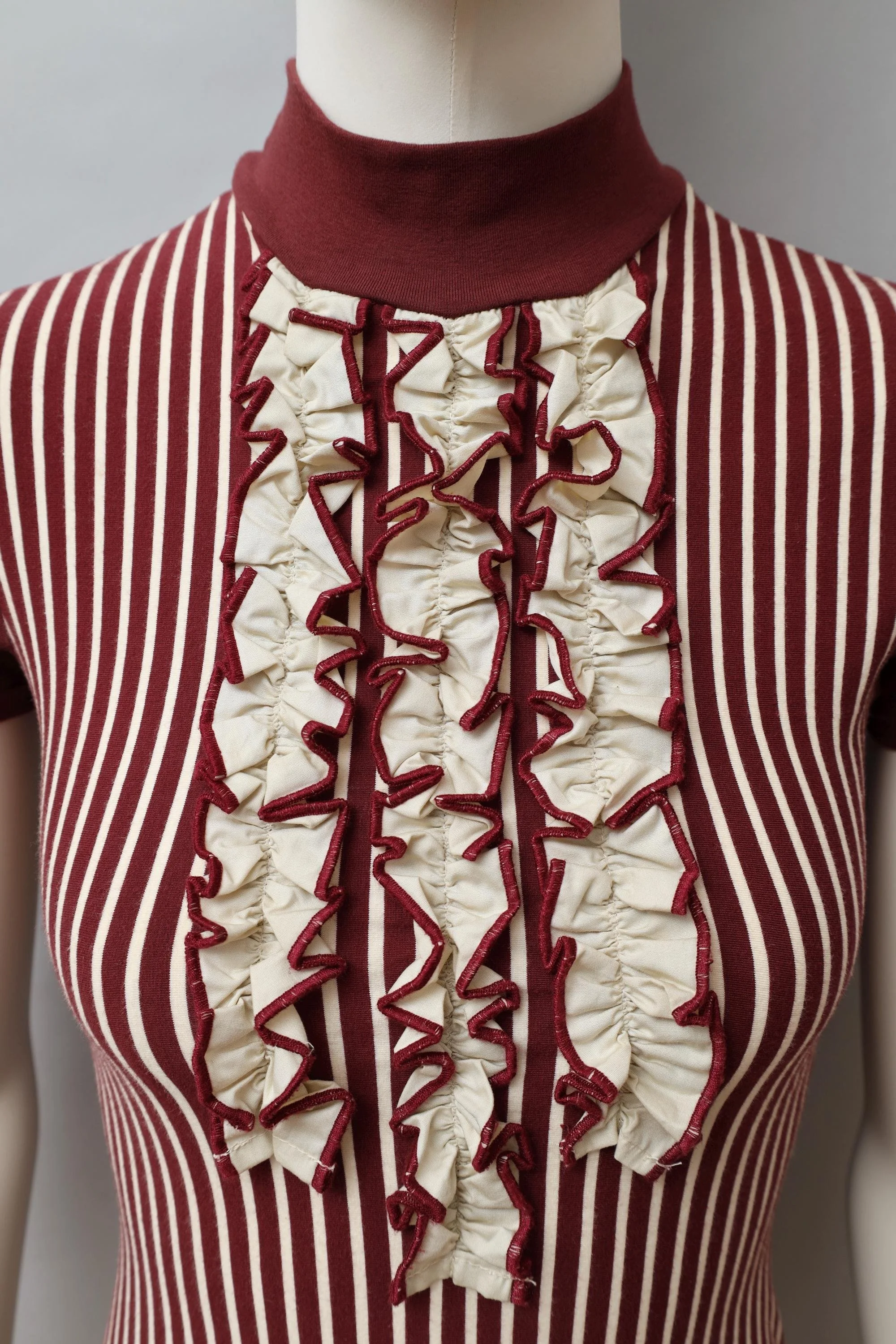 S/S 1993 Junior Gaultier red and white ruffles