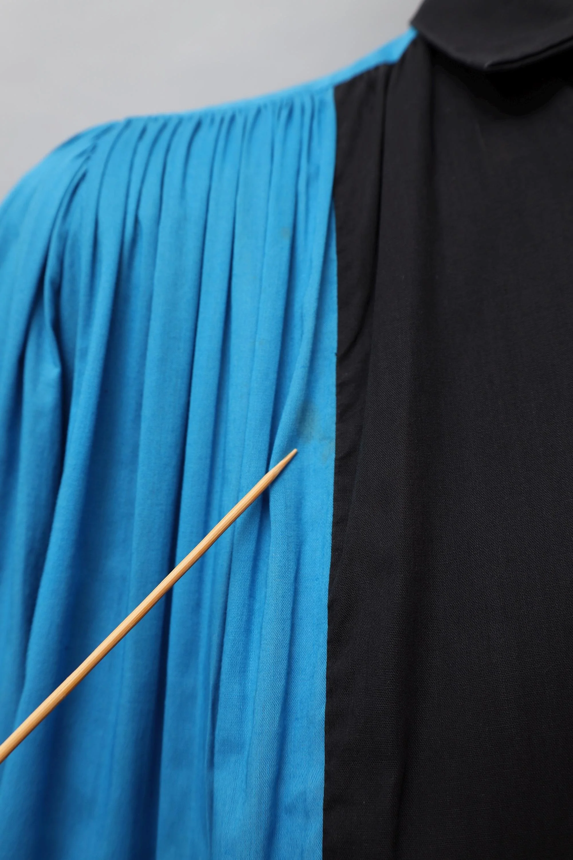 blue cotton detail