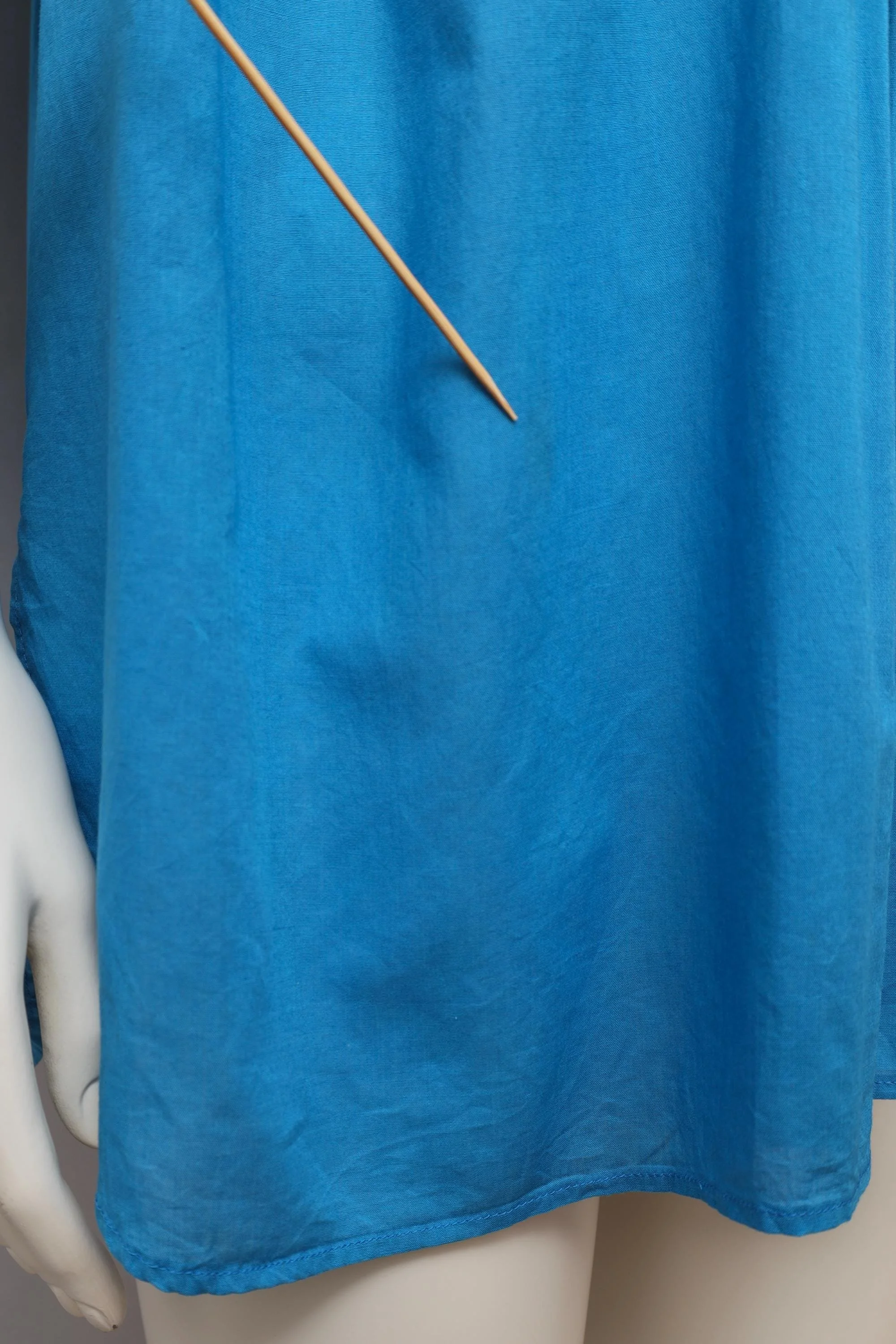 blue cotton detail