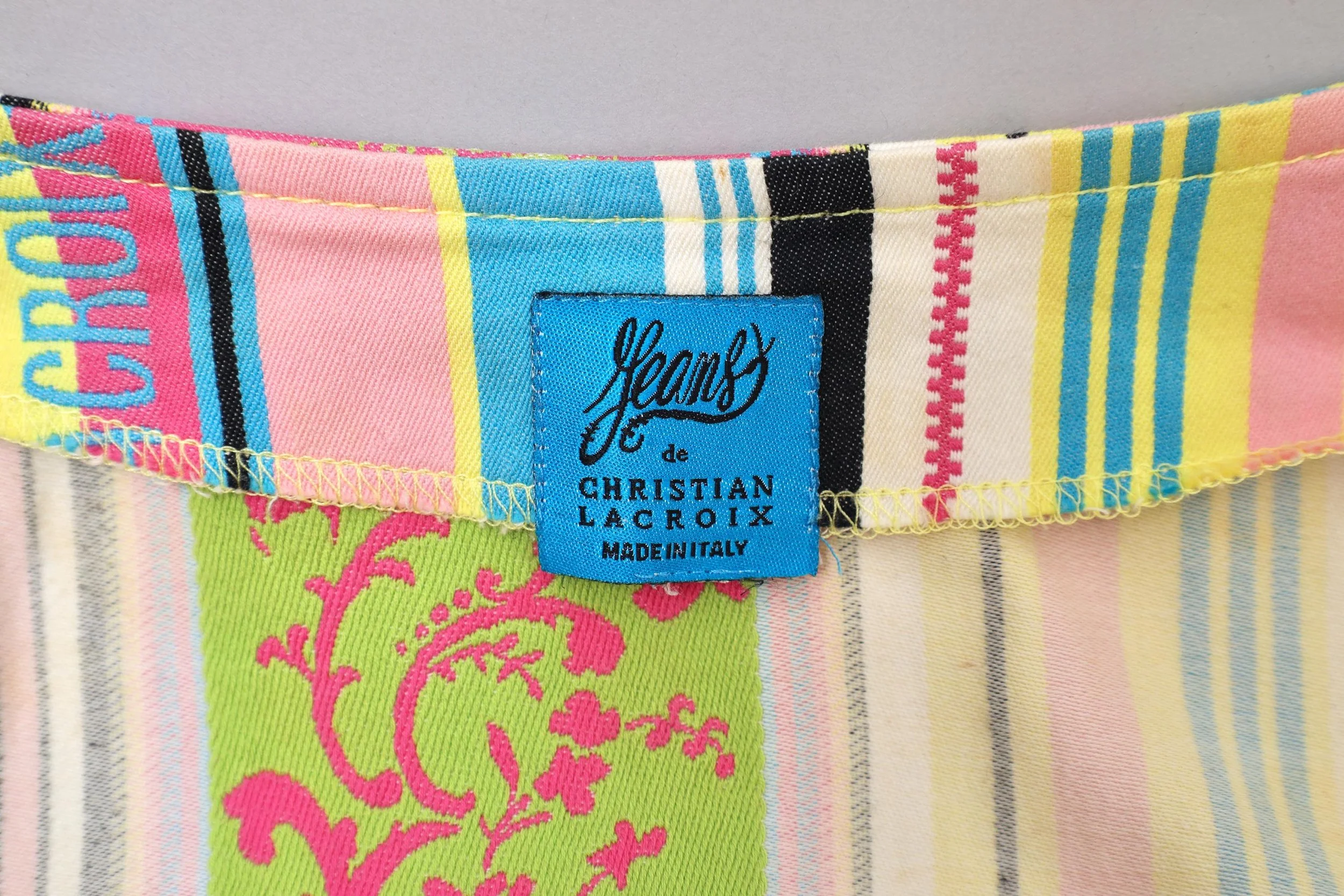 1990s Jeans de Christian Lacroix label tag