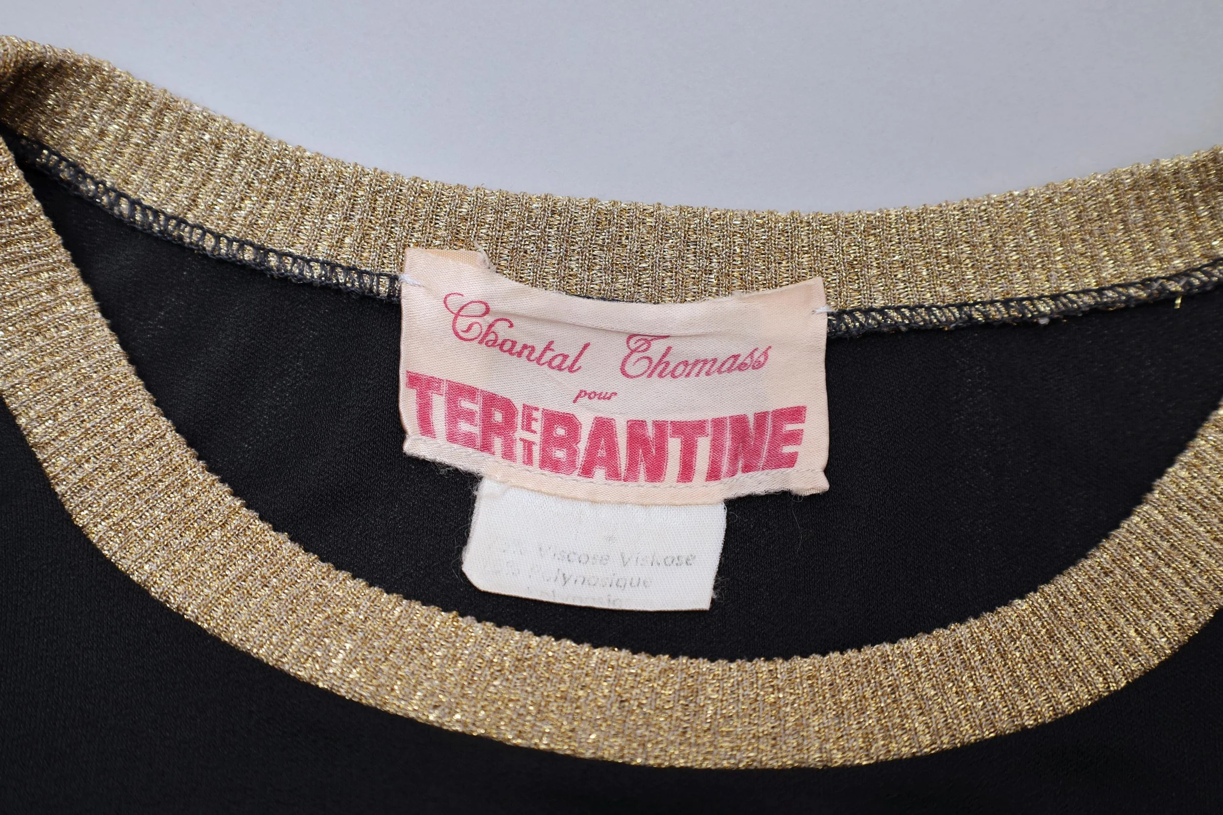 1970s Chantal Thomass pour Ter et Bantine label tag