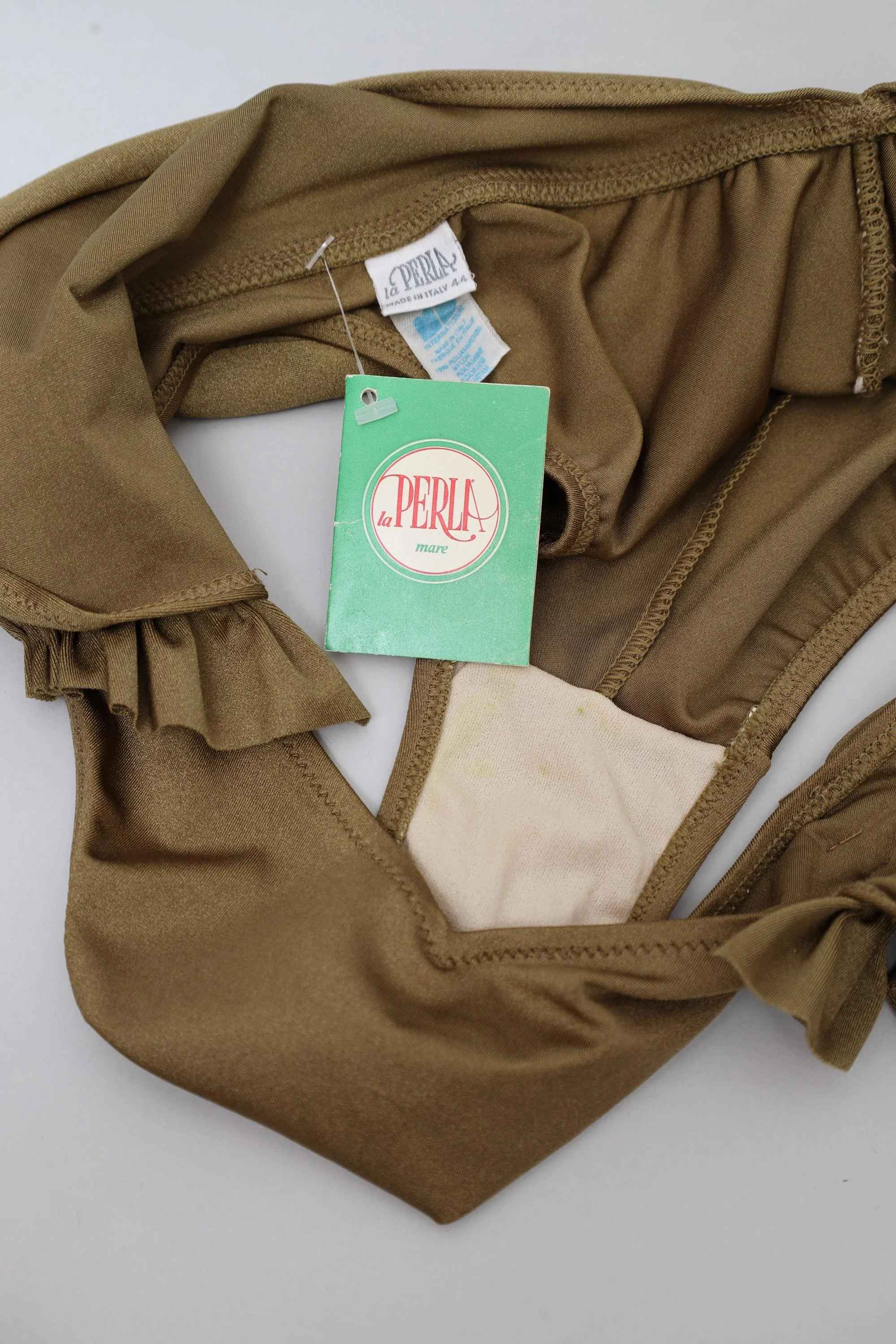 1980s deadstock La Perla label tag