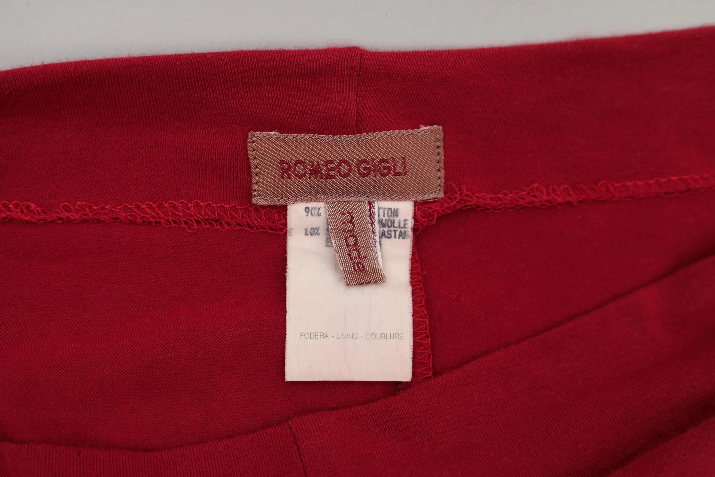 1990s Romeo Gigli label tag
