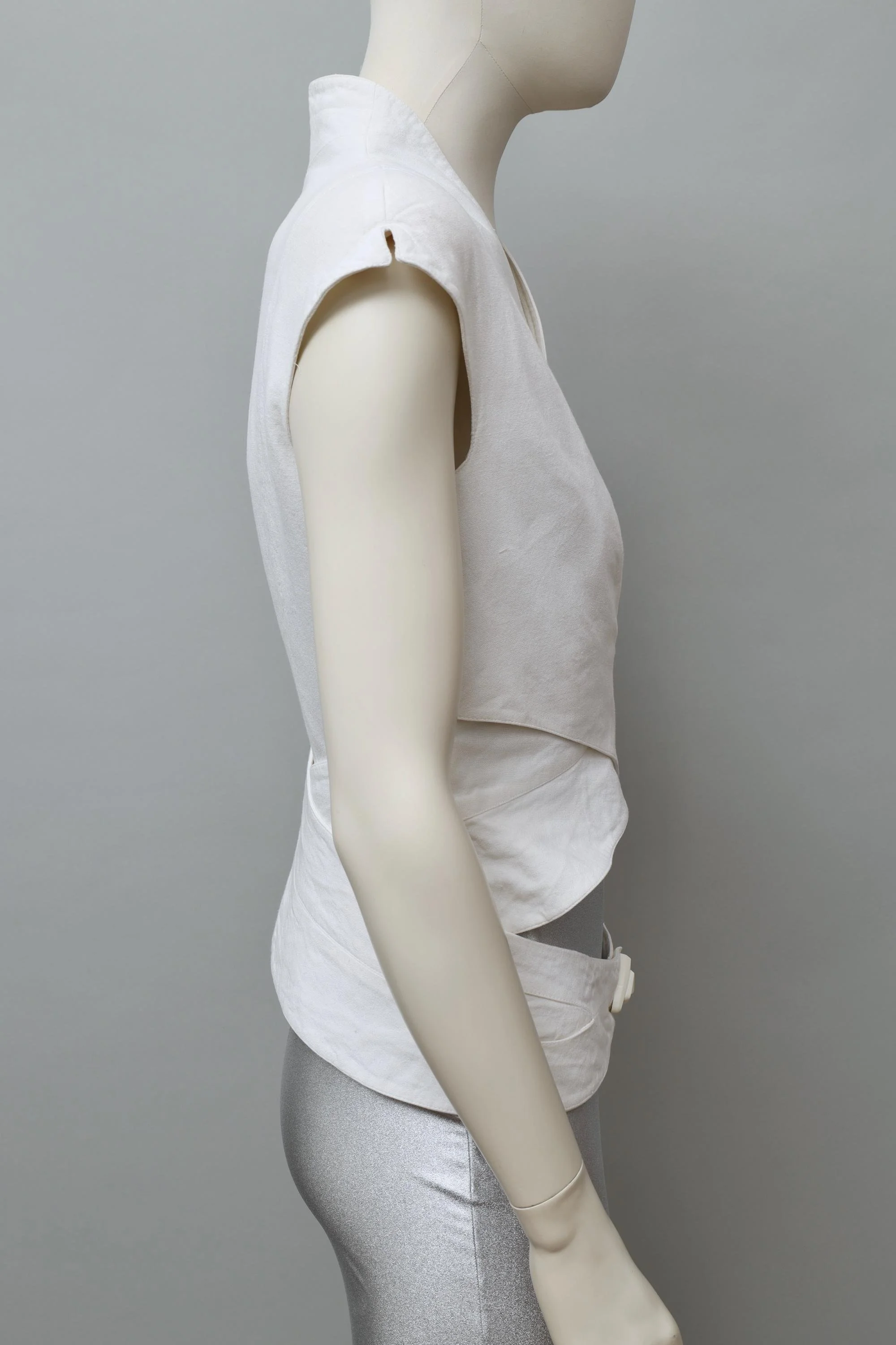 late 1980s / early 1990s Thierry Mugler Activ white wrap top