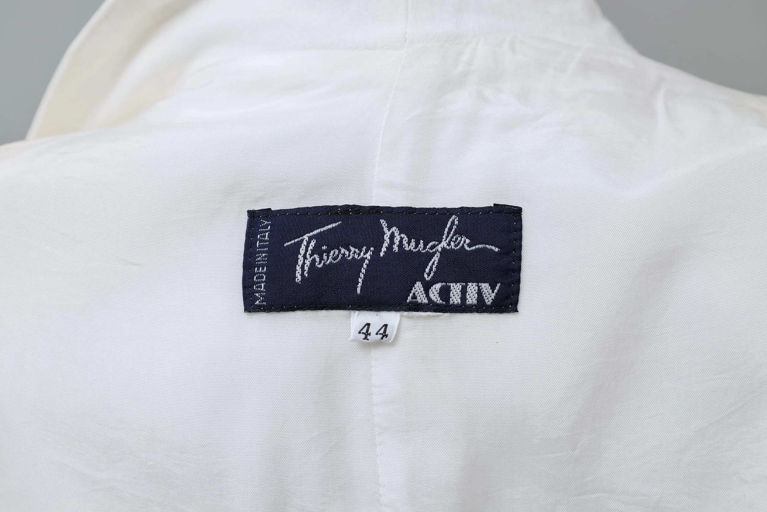 late 1980s / early 1990s Thierry Mugler Activ label tag