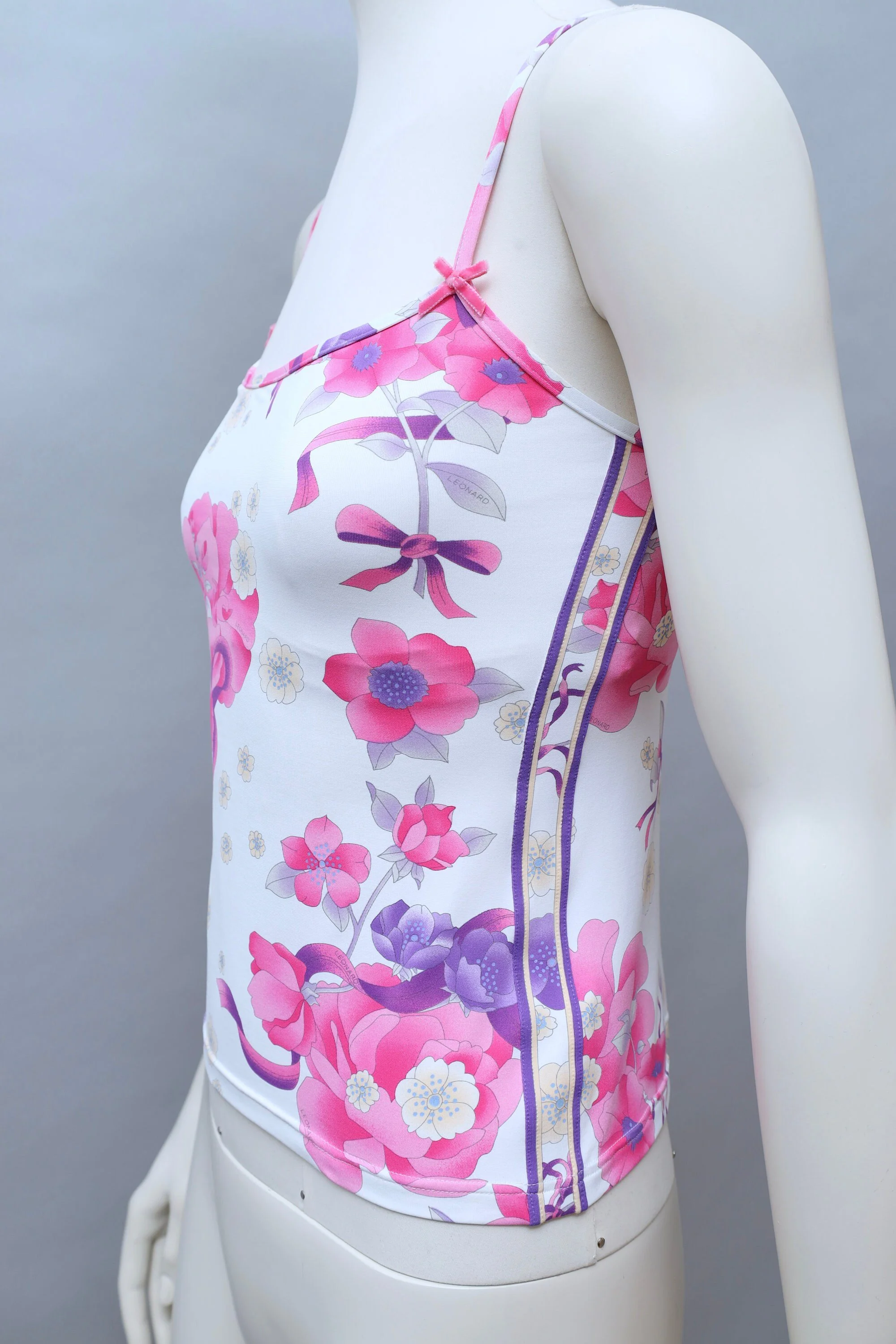 2000s Leonard Paris floral bouquet tank top