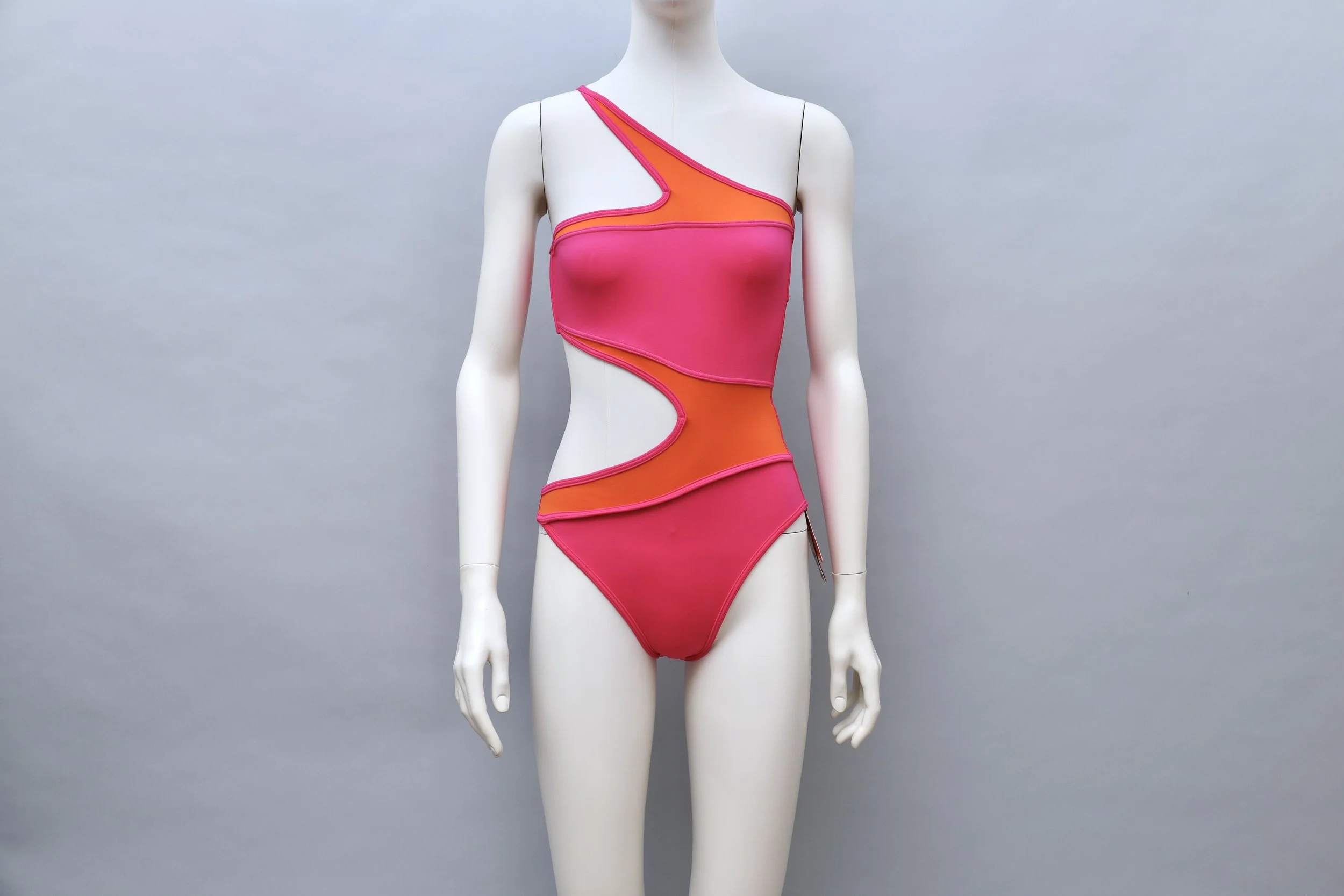 S/S 2005 Speedo by Rosa Cha pink and orange cut out swimsuit