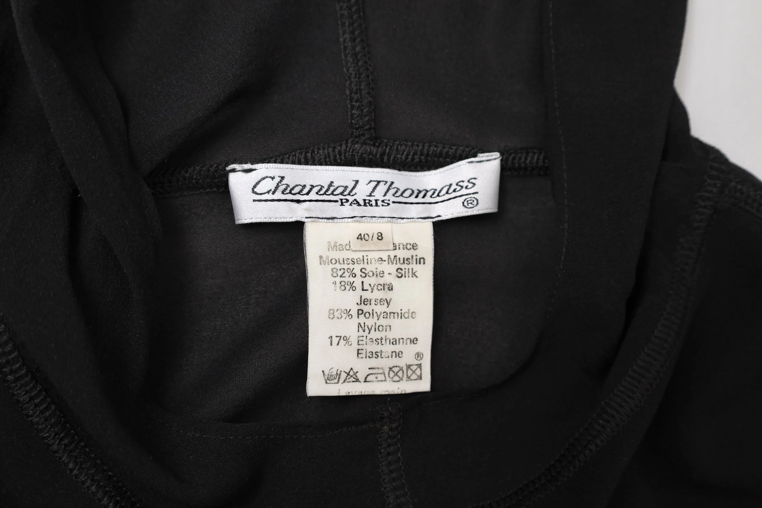 F/W 1990 Chantal Thomass label tag