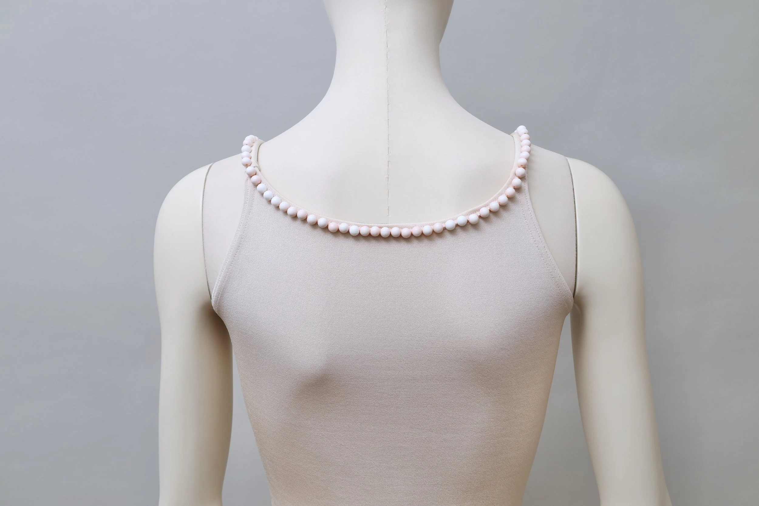 1990s Liza Bruce pearl neckline
