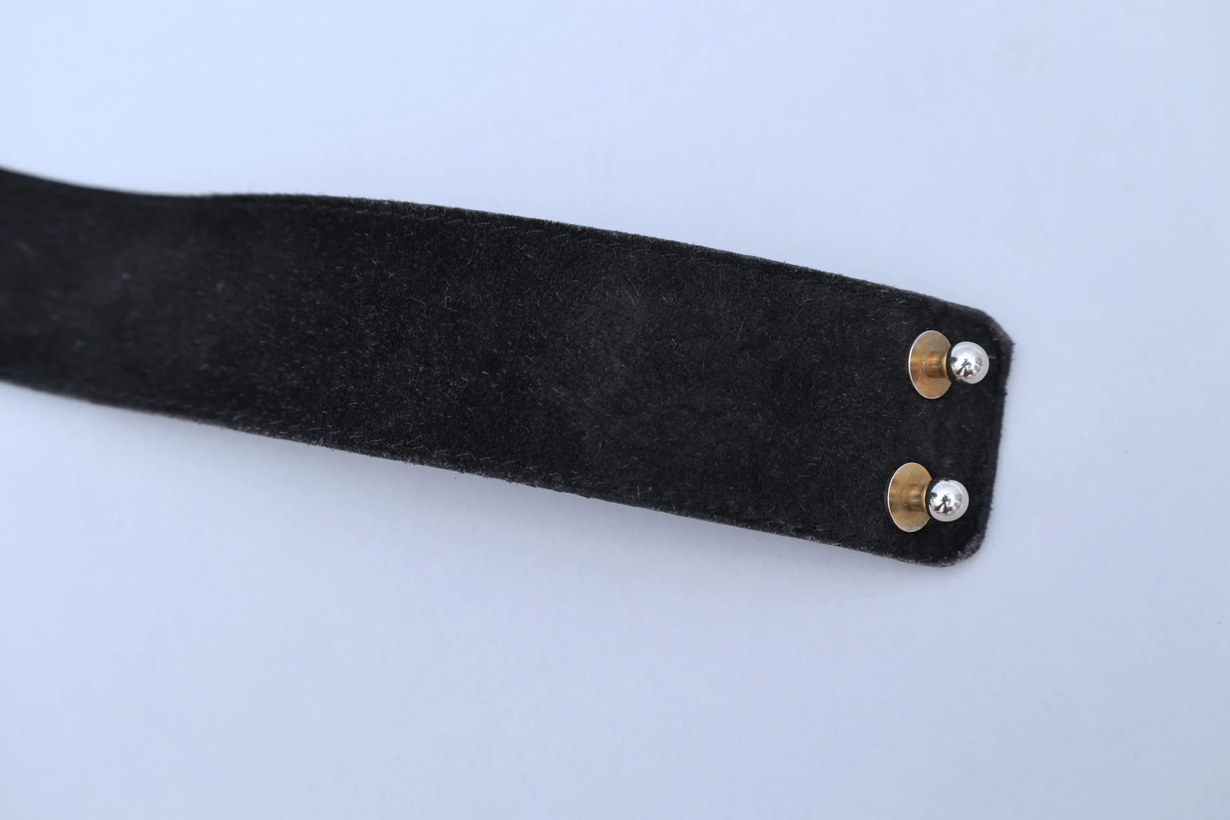 F/W 1984 Sonia Rykiel black suede belt