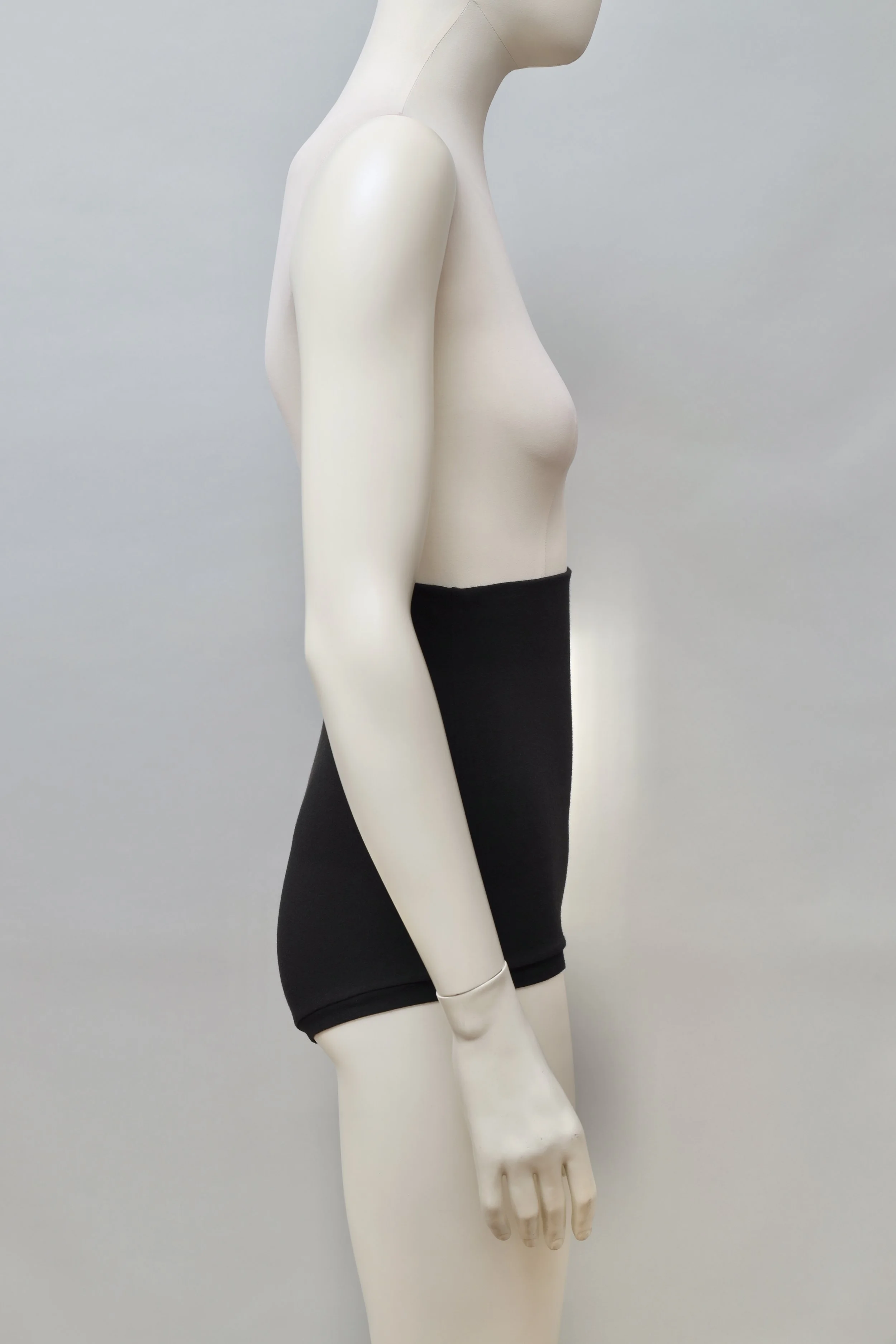S/S 1989 Romeo Gigli black stretch cotton ultra high waist panty
