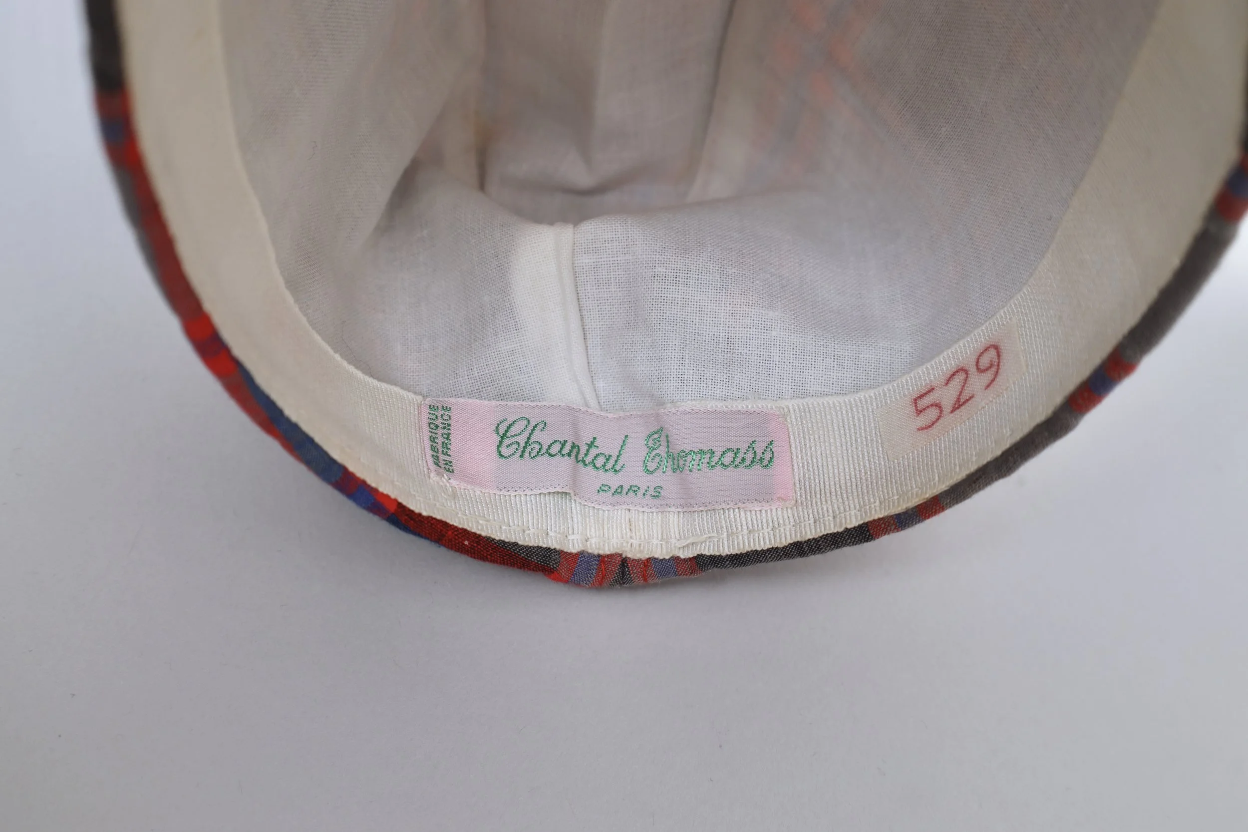 S/S 1984 Chantal Thomass hat sample label tag