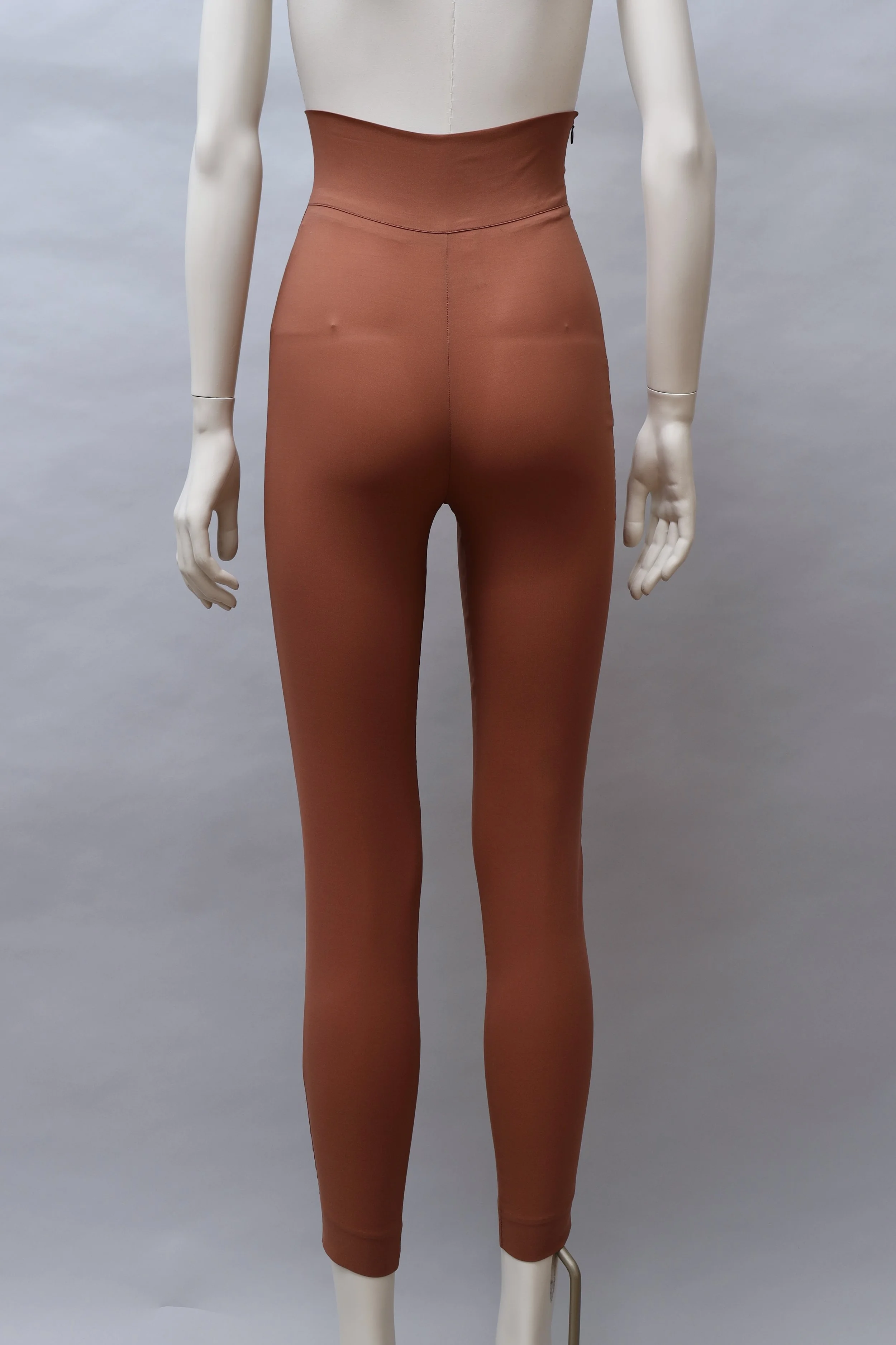 S/S 1996 Romeo Gigli G Gigli copper stretch satin ultra high waisted leggings
