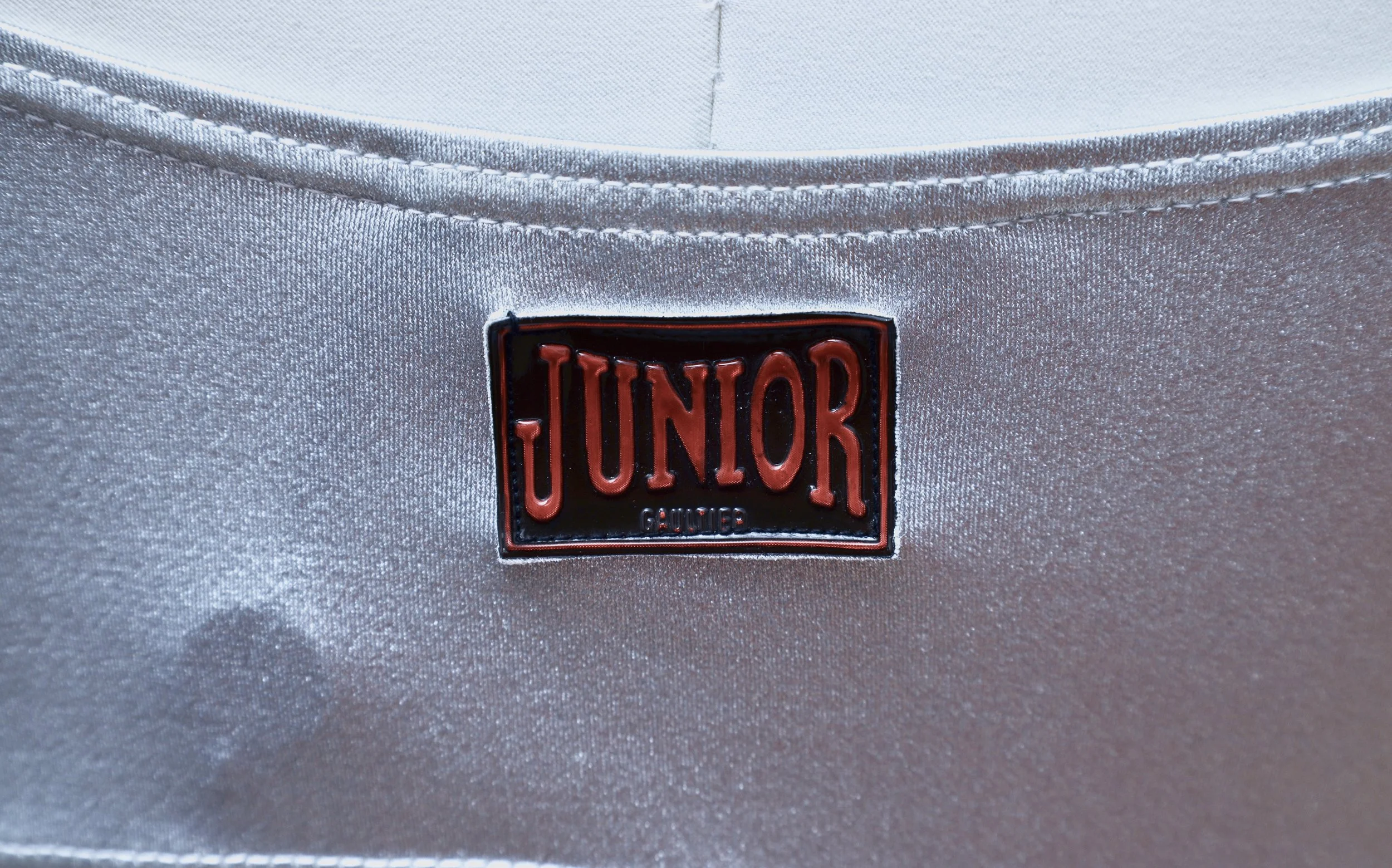 1990s Junior Gaultier rubber logo
