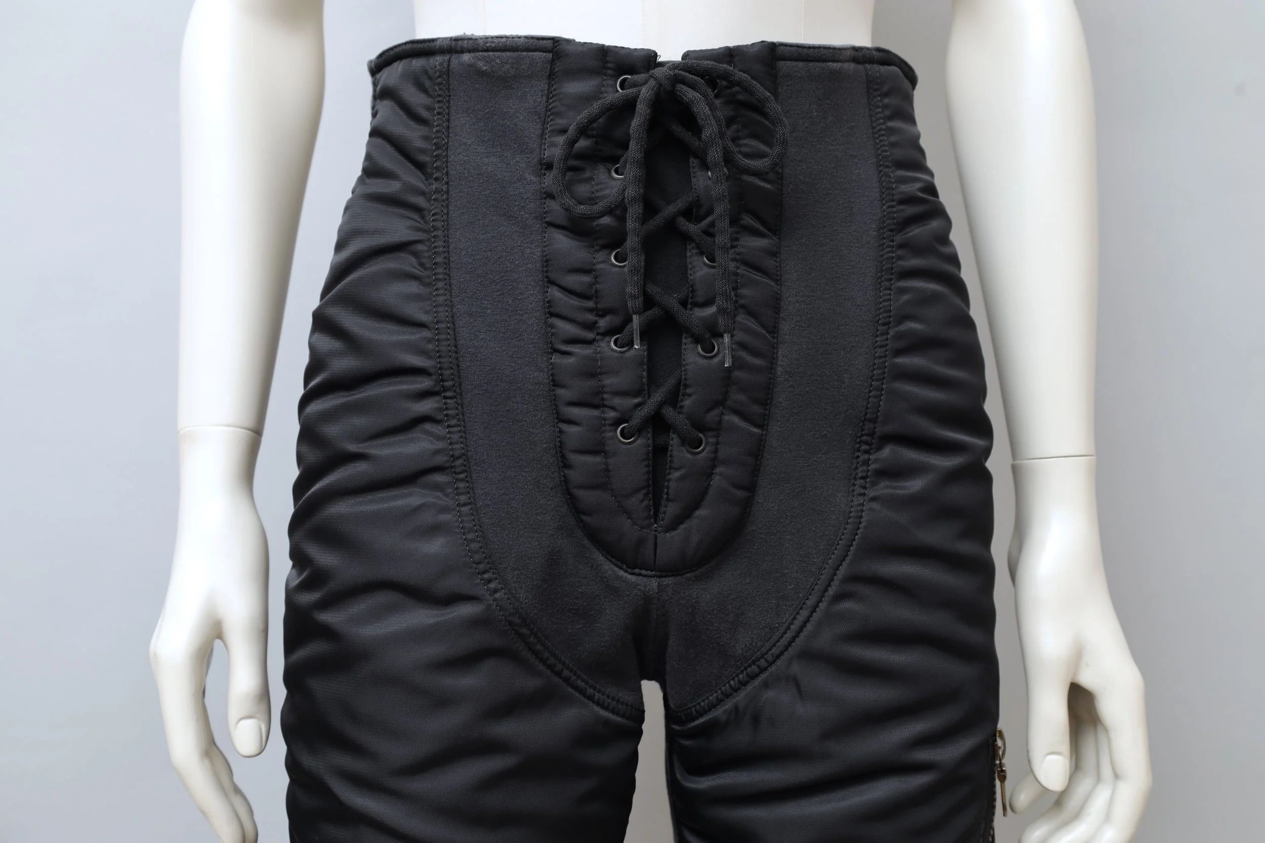 F/W 1988 Junior Gaultier padded nylon lace-up front
