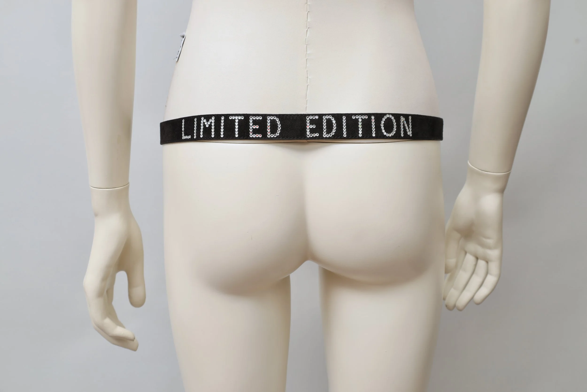 F/W 1983 Sonia Rykiel black suede rhinestone LIMITED EDITION belt