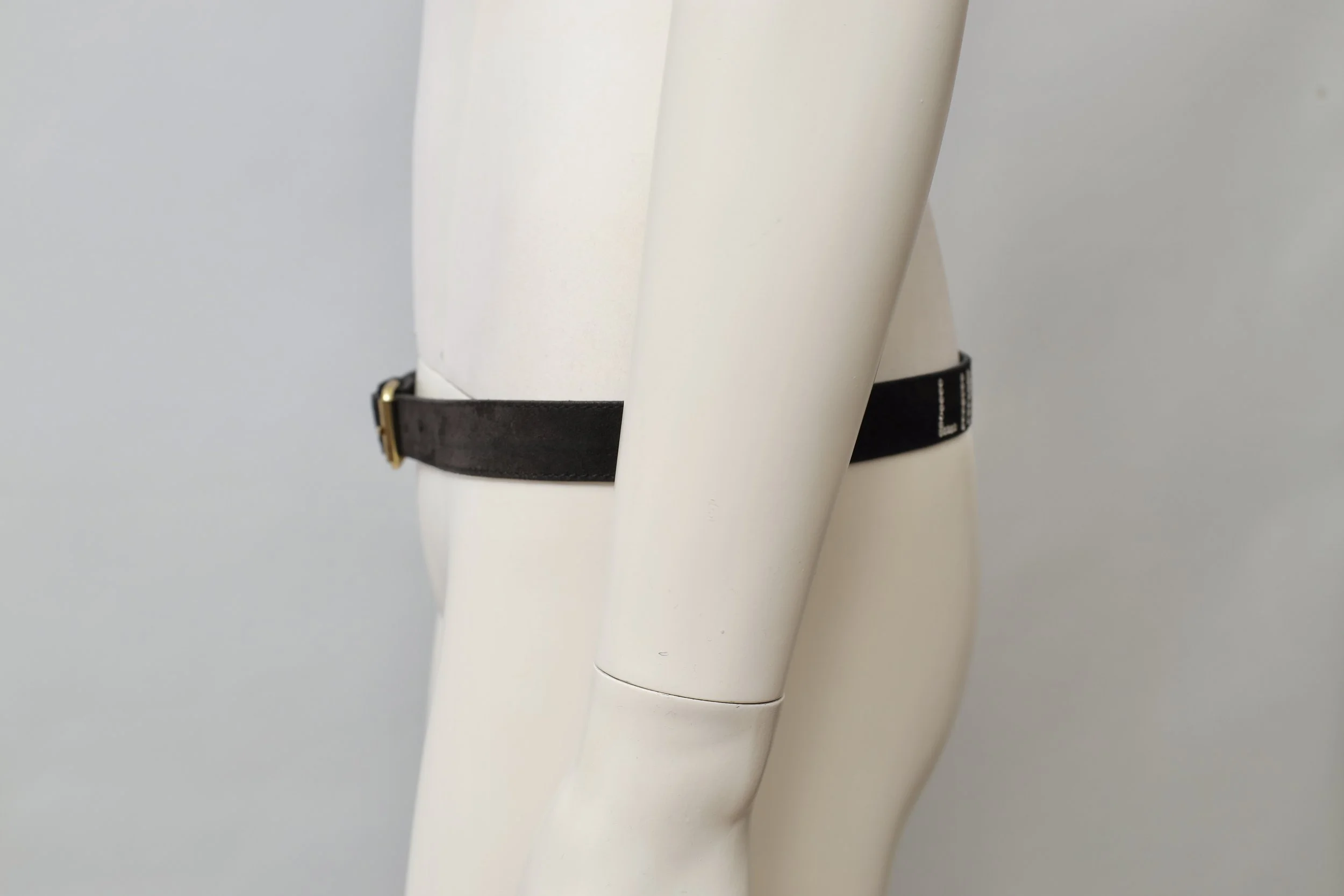 suede rhinestone belt side
