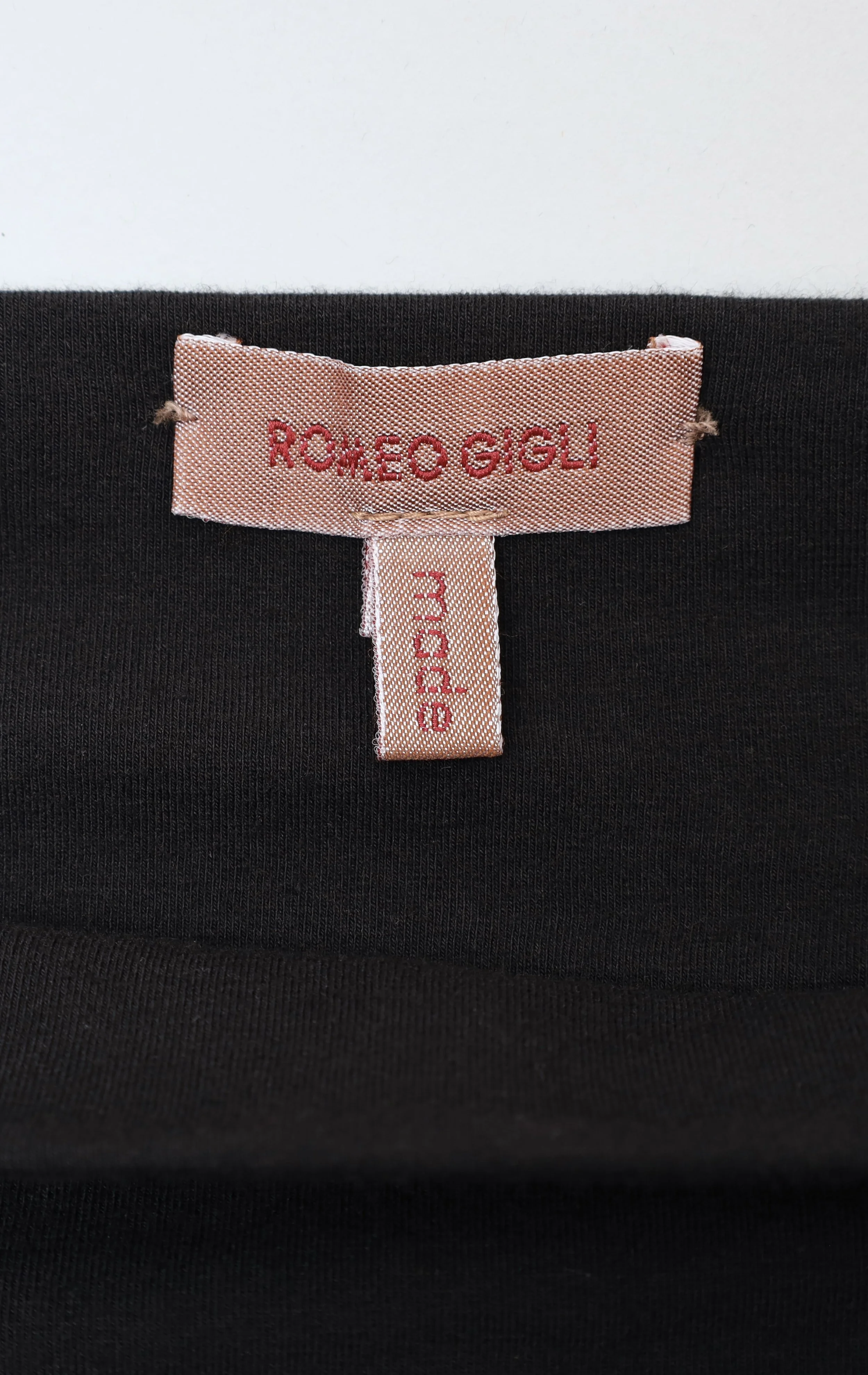 S/S 1989 Romeo Gigli label tag