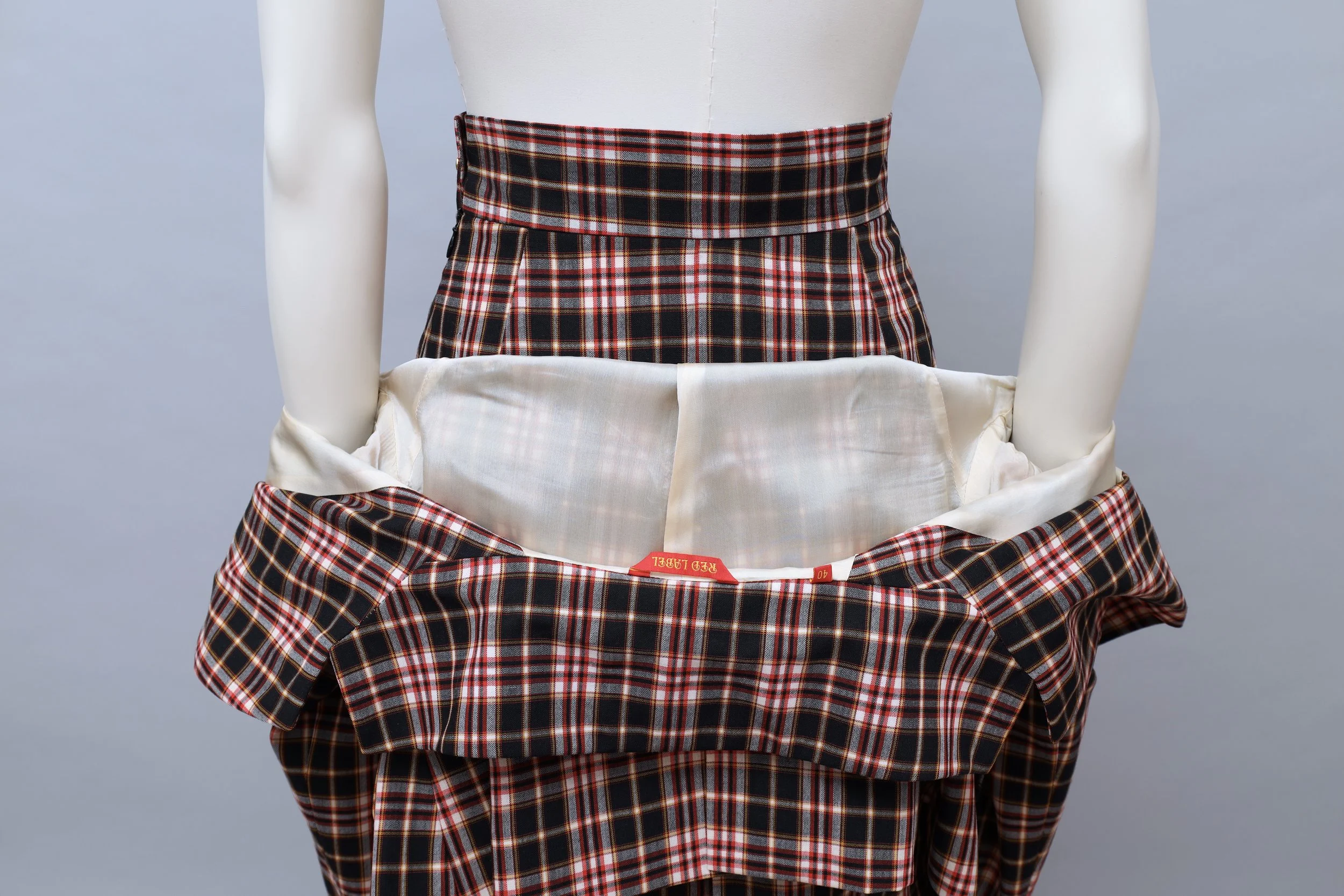 S/S 1998 Vivienne Westwood tartan ensemble lining