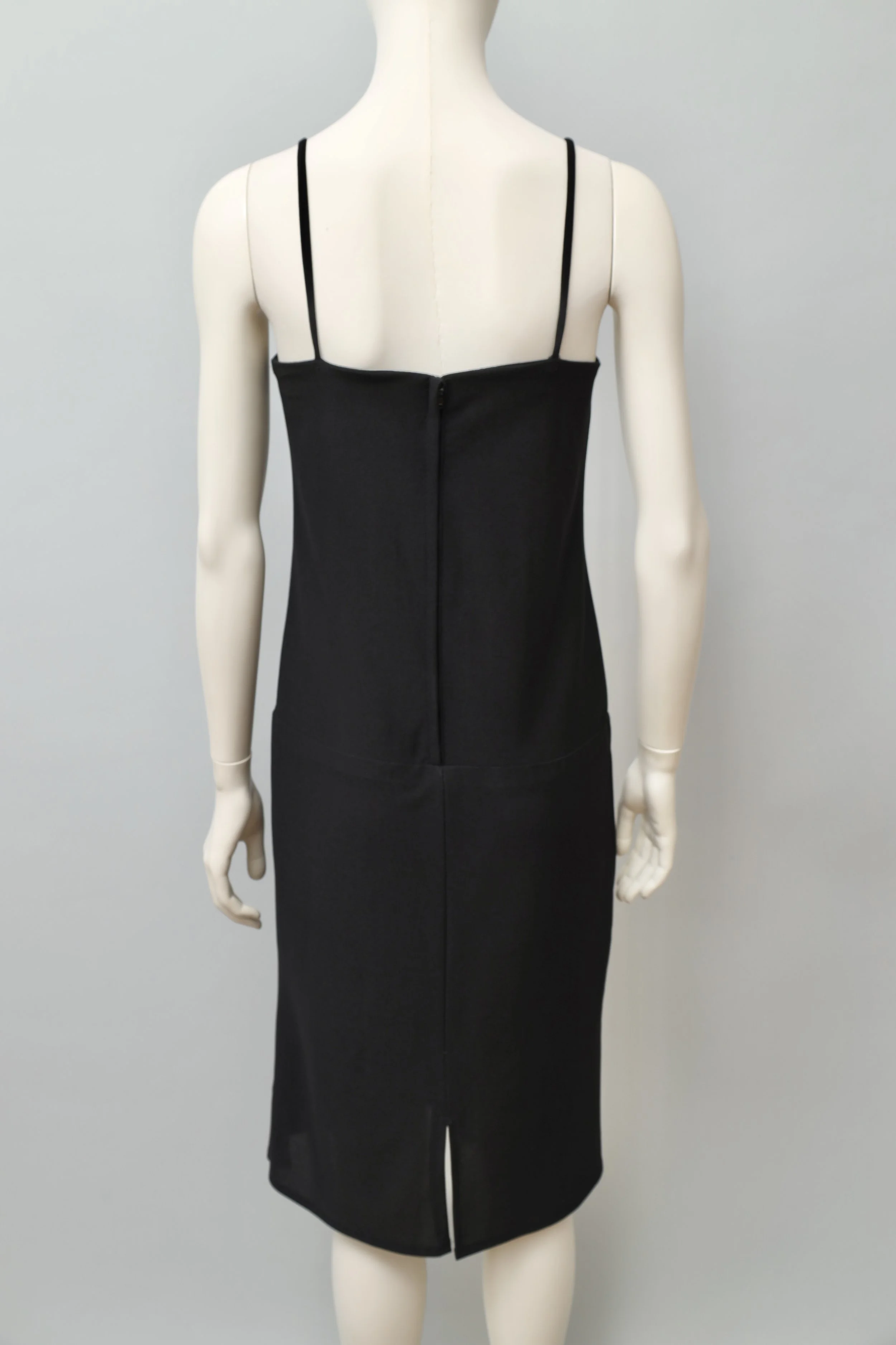 1960s Clobber of London black crêpe underdress