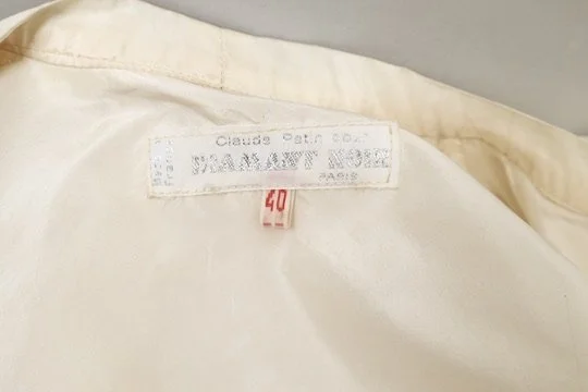 1980s Claude Petin pour Diamant Noir label tag