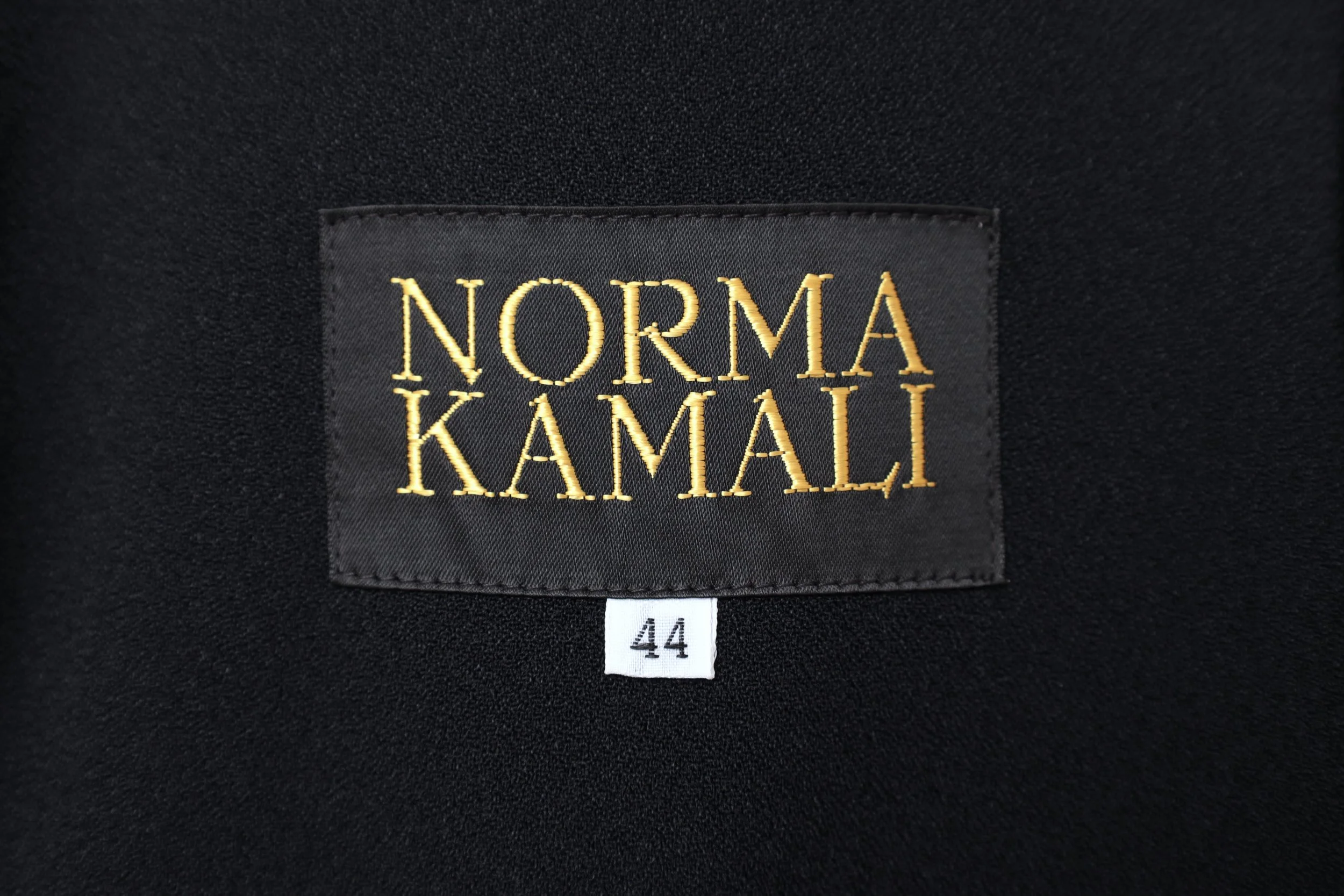 S/S 1988 Norma Kamali label tag