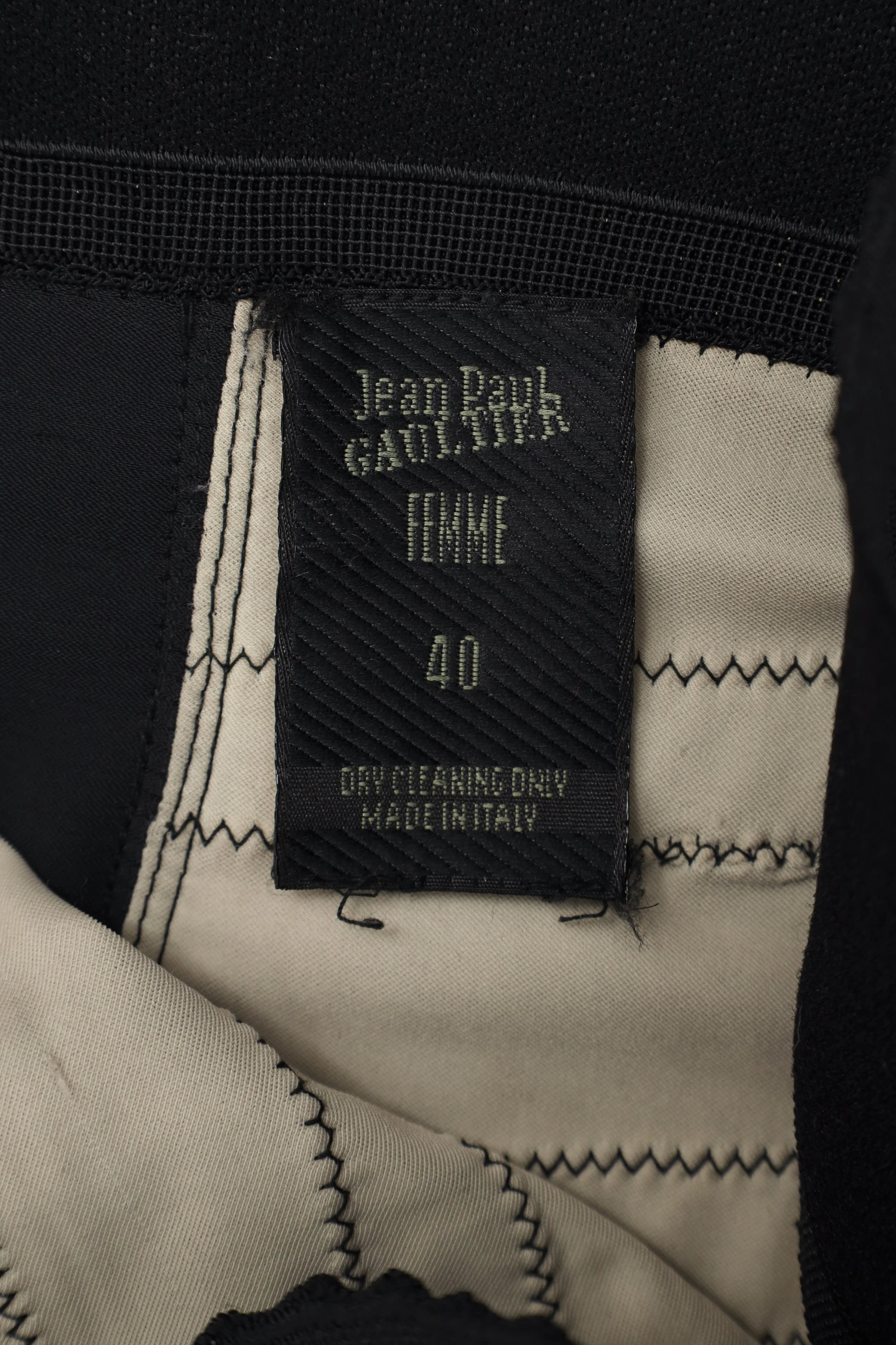 S/S 1988 Jean Paul Gaultier label tag