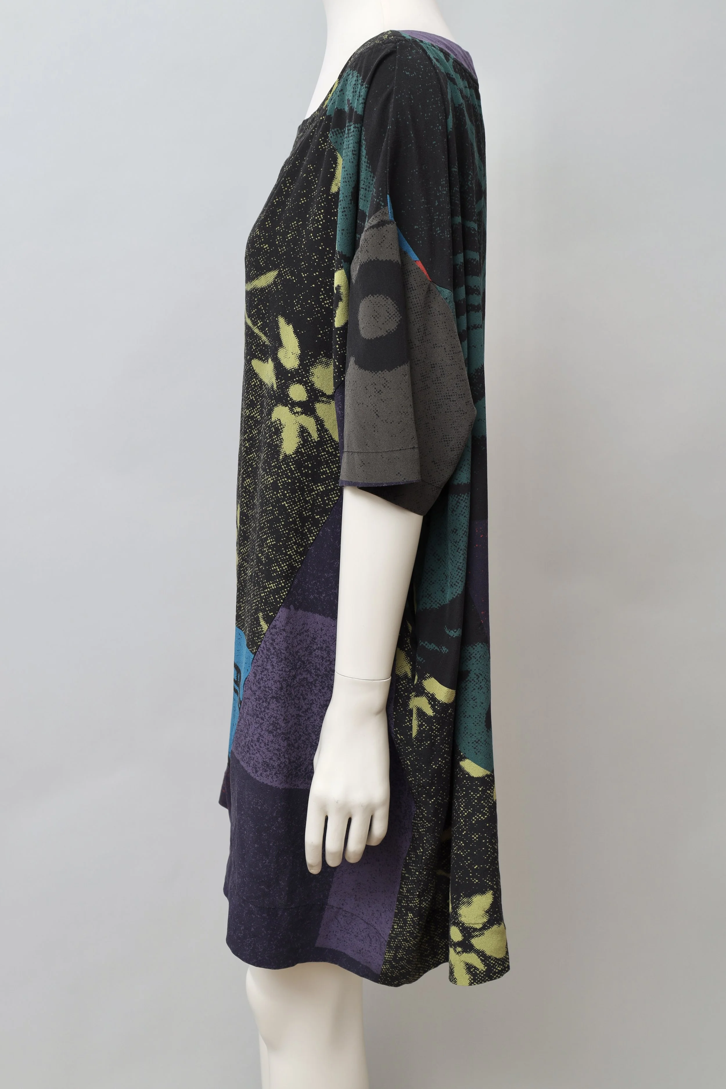 S/S 2016 A.F. Vandevorst patchwork silk shirt dress