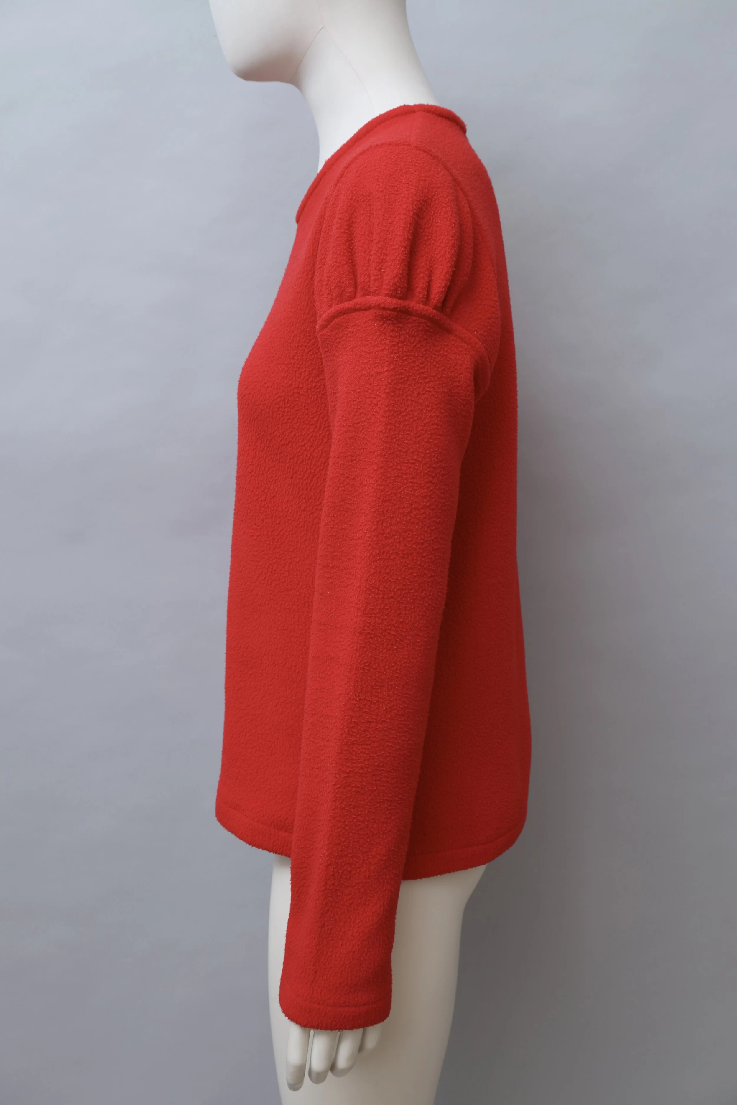 late 1990s / early 2000s JUNK by Junko Shimada red fleece sweater