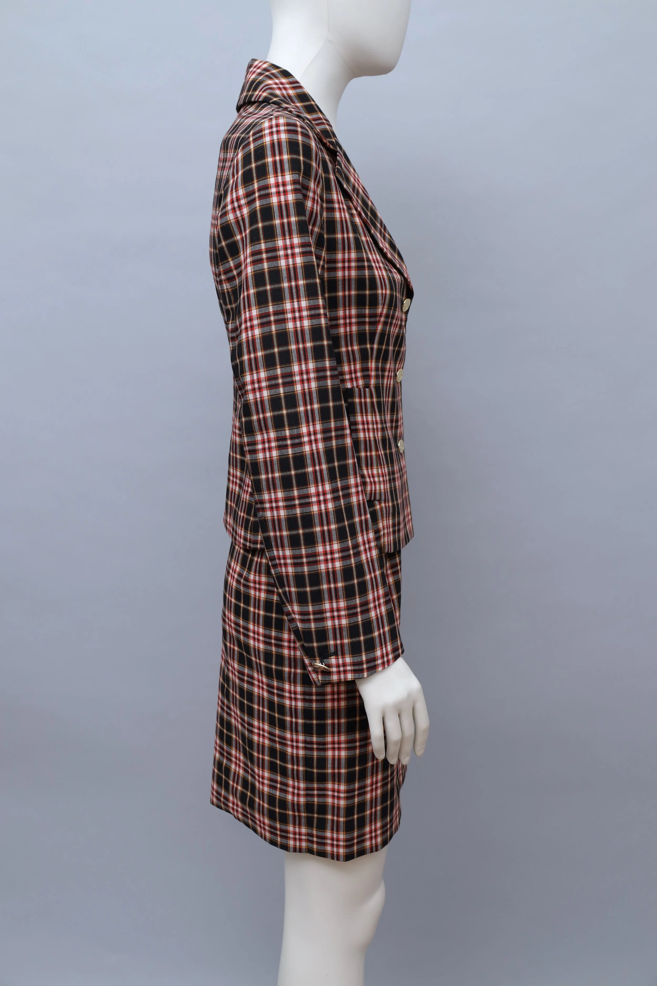 S/S 1998 Vivienne Westwood tartan ensemble skirt suit