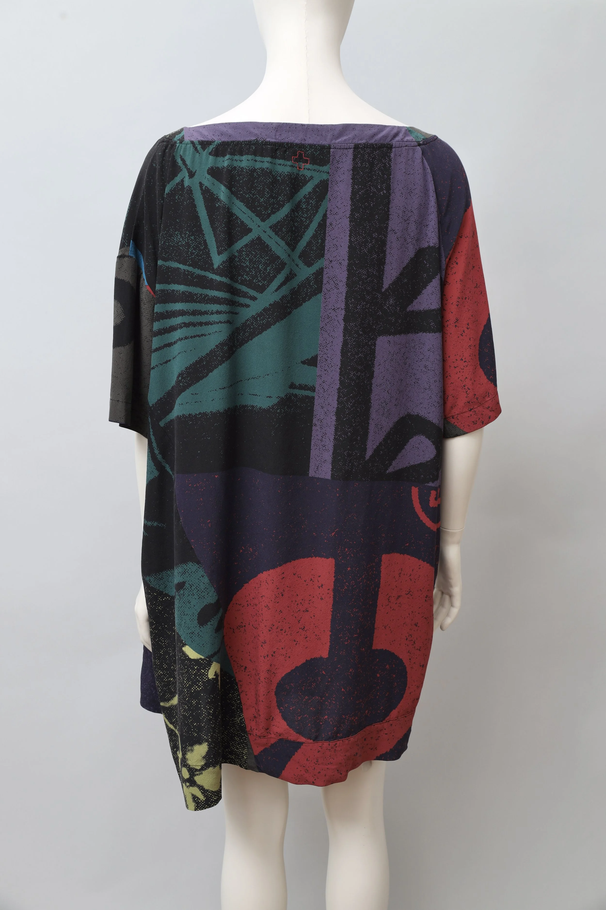 S/S 2016 A.F. Vandevorst patchwork silk shirt dress
