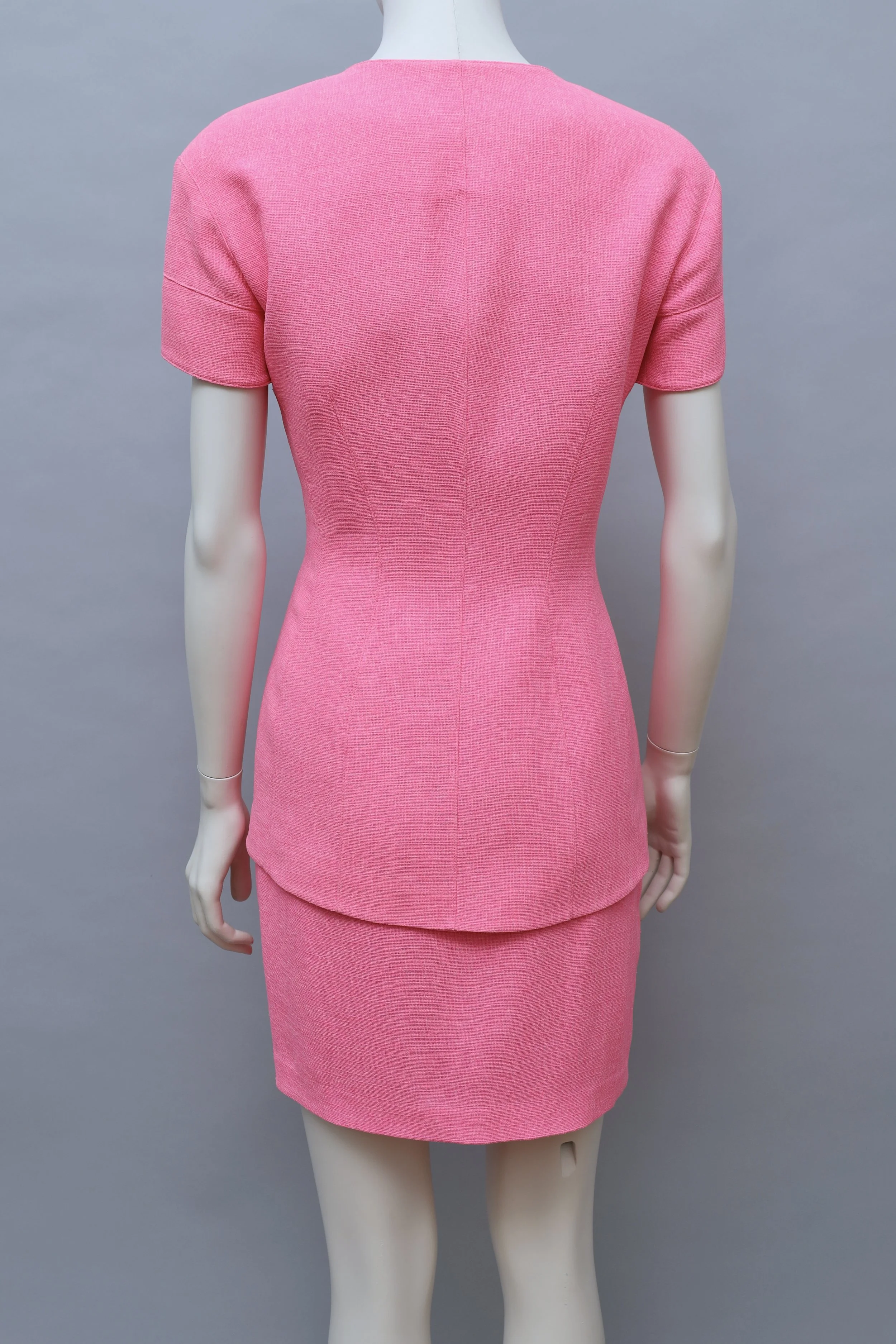 late 1990s / early 2000s Mugler neon pink ensemble