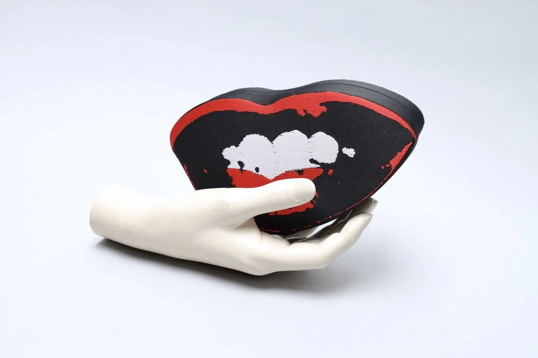 2004 Andy Warhol by Philip Treacy Marilyn Monroe satin lip clutch bag