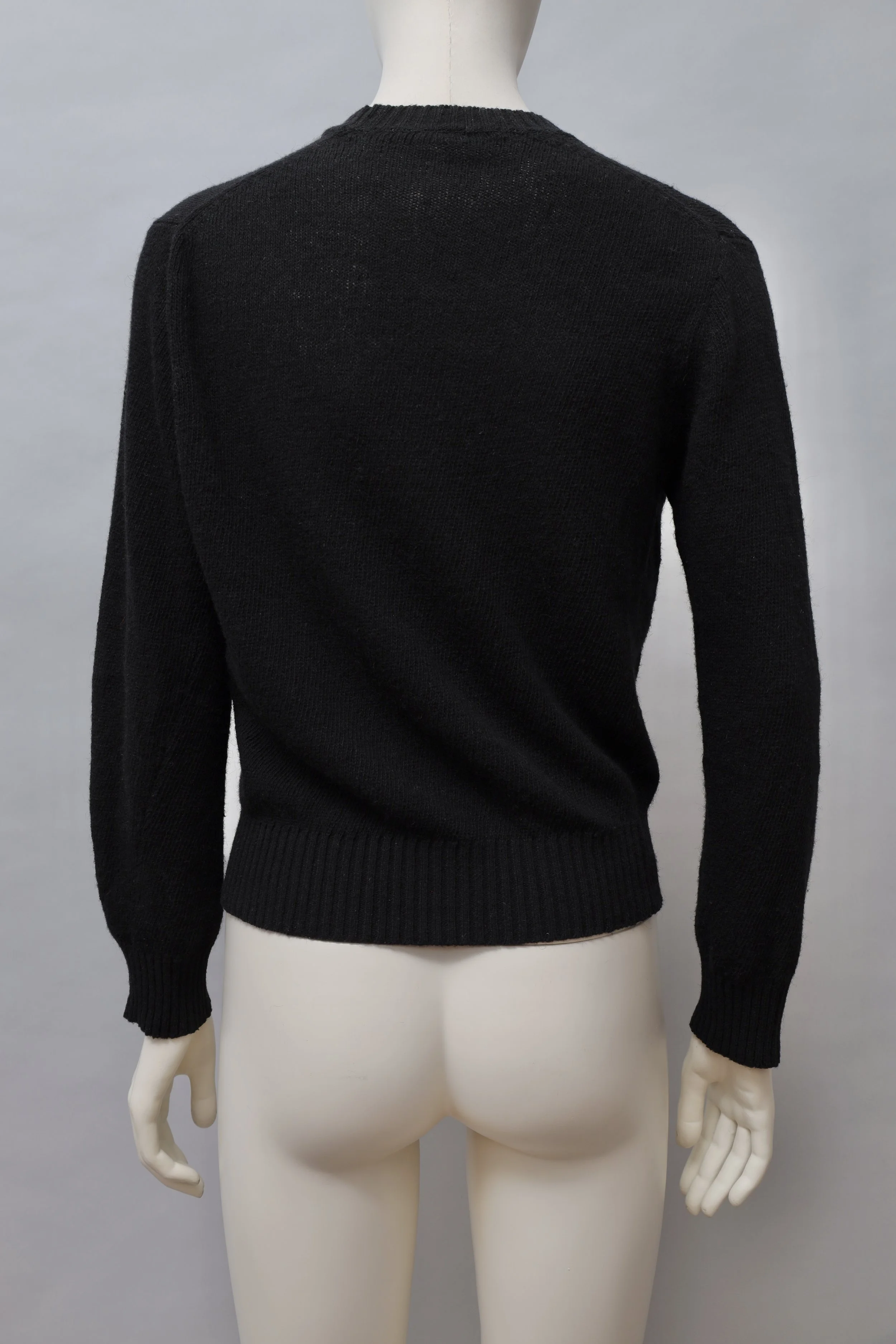 1990s Junya Watanabe for Comme des Garçons black wool sweater