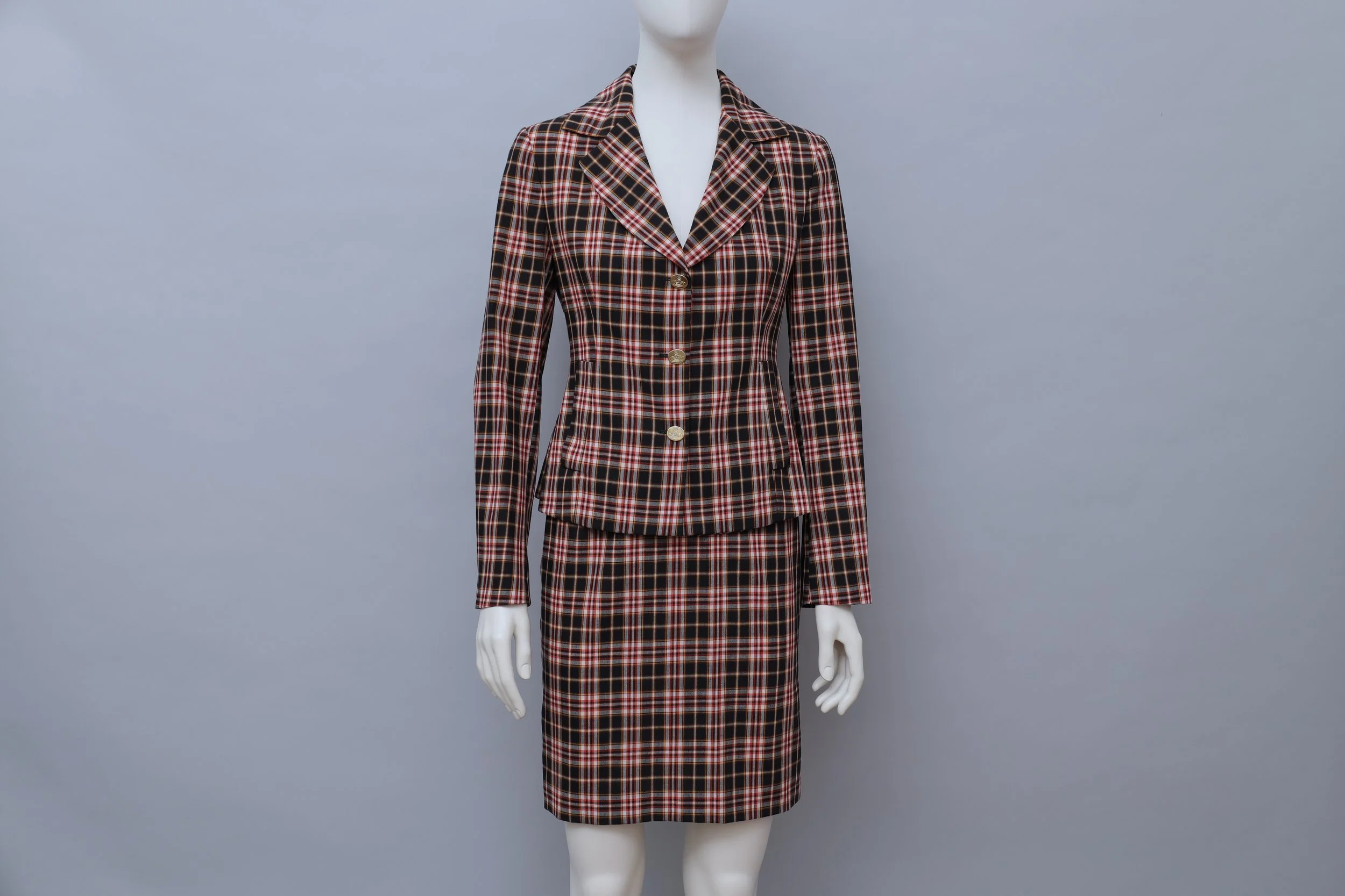 S/S 1998 Vivienne Westwood tartan ensemble