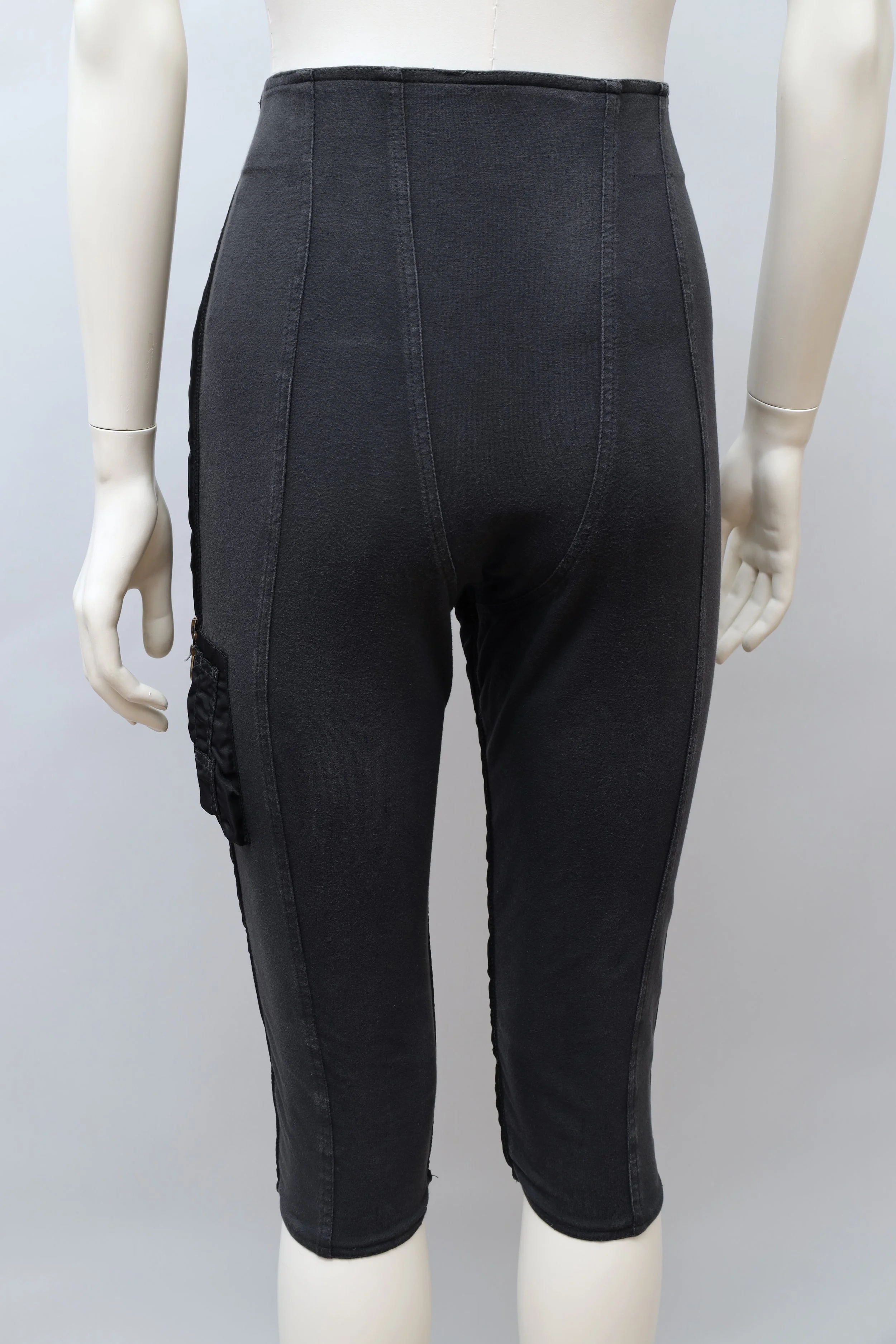 F/W 1988 Junior Gaultier black MA-1 bomber stretch pants