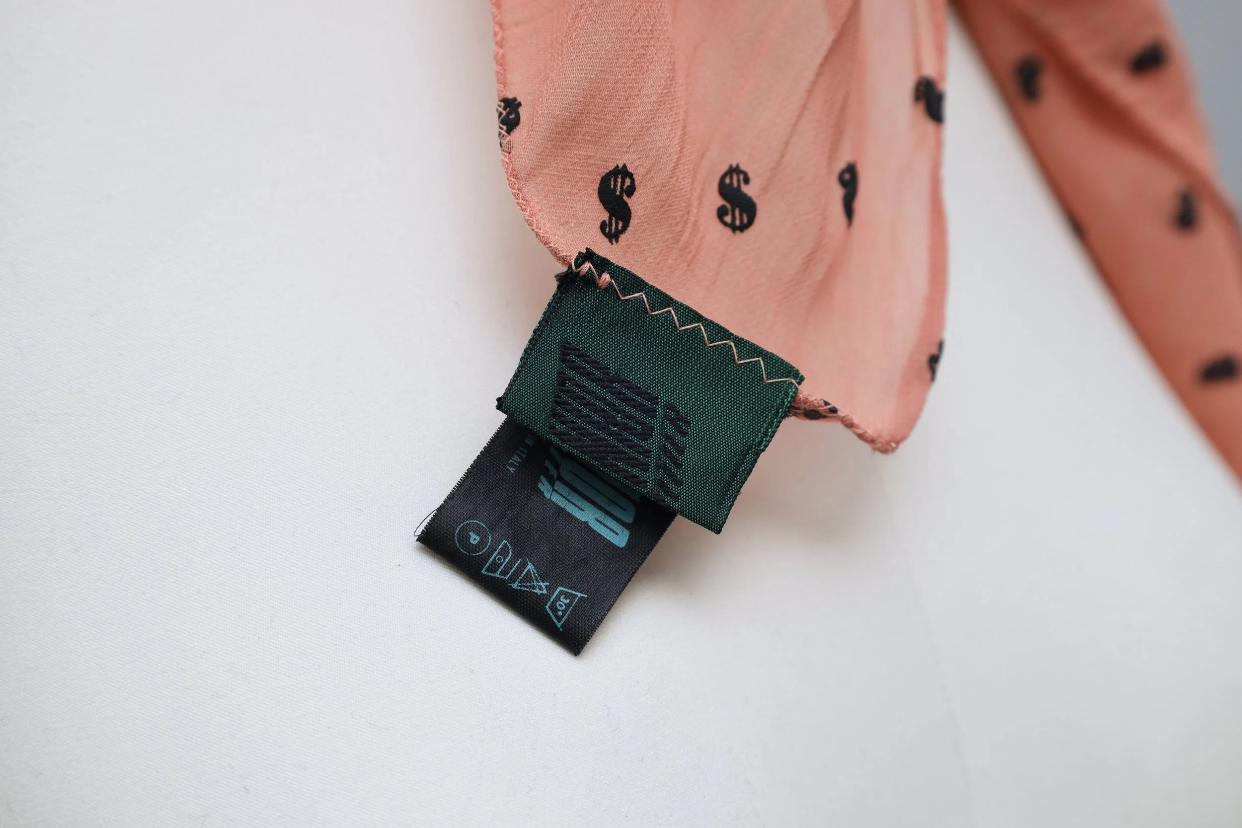 S/S 1989 Junior Gaultier label tag